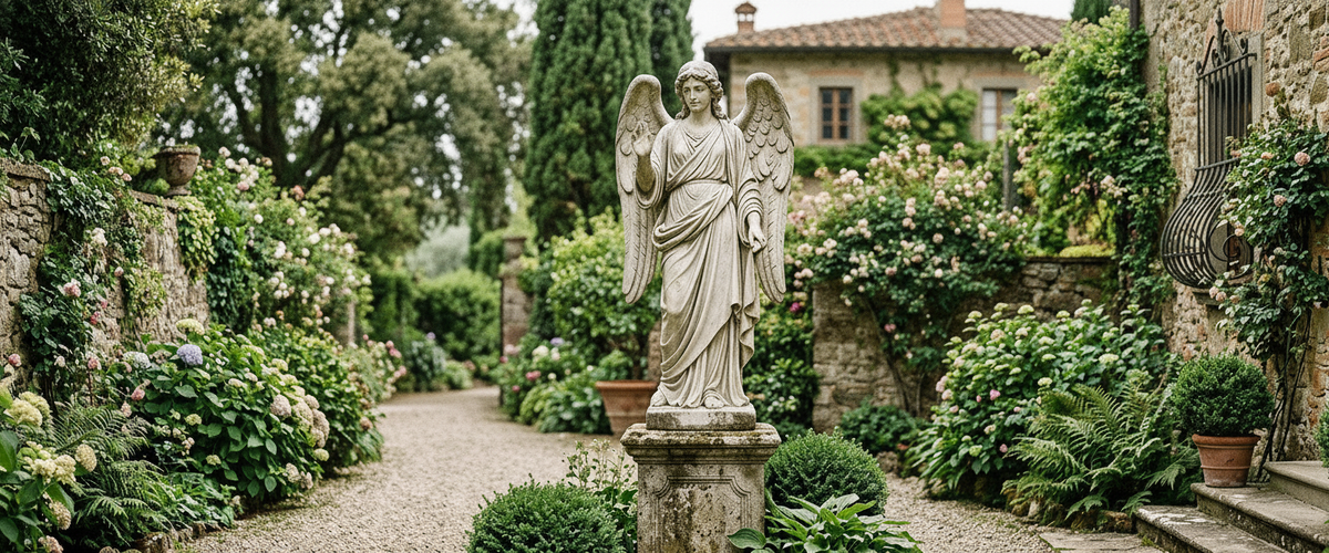 A Statue of Garden Done Right: Scale, Sightlines and Placement - statue of garden