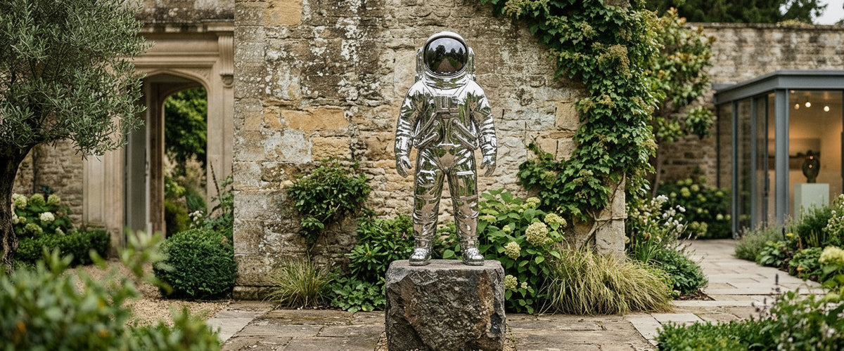 The Astronaut Sculpture in a Church: How Space Age Figures Read Against Sacred Stone - astronaut sculpture in church