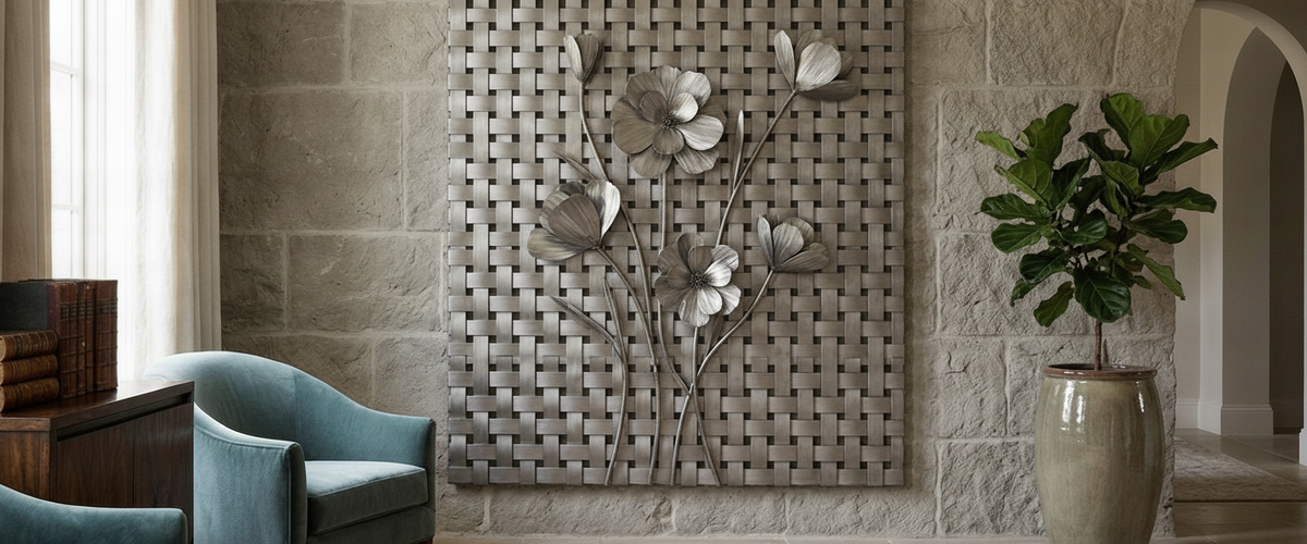 Botanical Basket Metal: How a Woven Metal Wall Piece Actually Gets Made - botanical basket metal