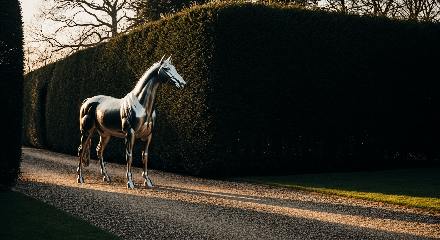 The Garden That Was Asking for a Horse: Choosing an Outdoor Horse Sculpture - horse sculpture outdoor