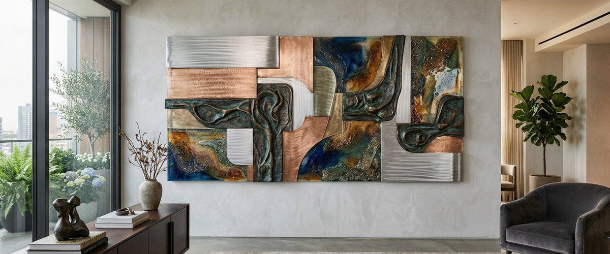 Large Mixed Media, Placed Right: A Buyer's Guide to Scale and Sightlines - large mixed media