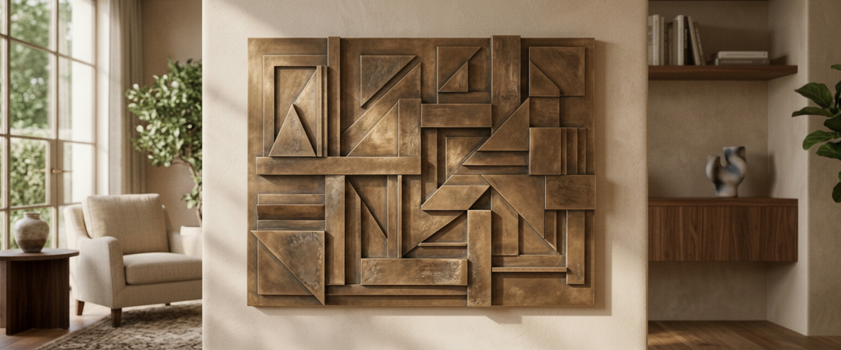 Statements2000 Abstract Large: How Big 3d Metal Wall Panels Actually Read at Home - statements2000 abstract large