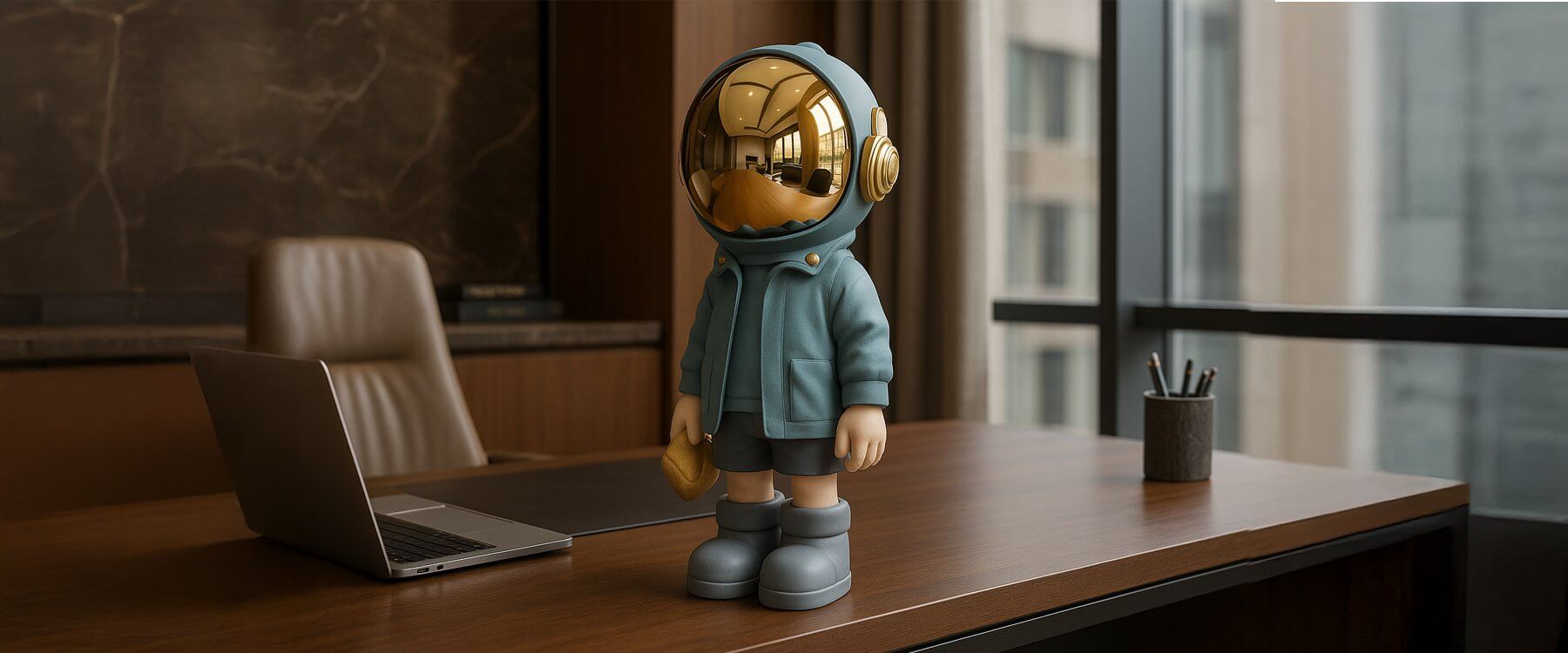 Desk Orbiters: Mini Astronaut Sculptures That Boost Office Creativity