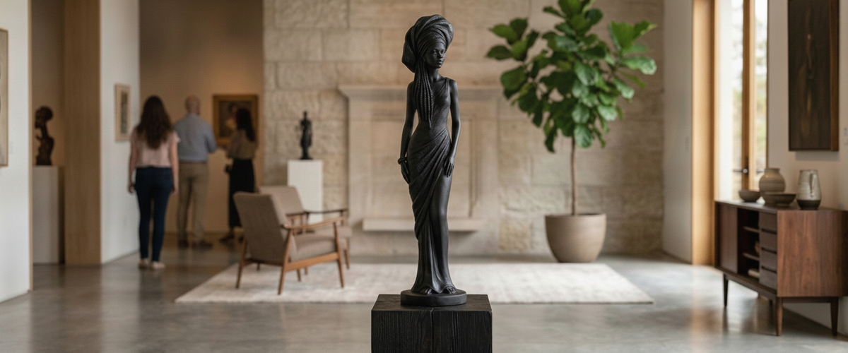 Buying a Black Women Resin Sculpture? Check the Braids First - black women resin sculpture