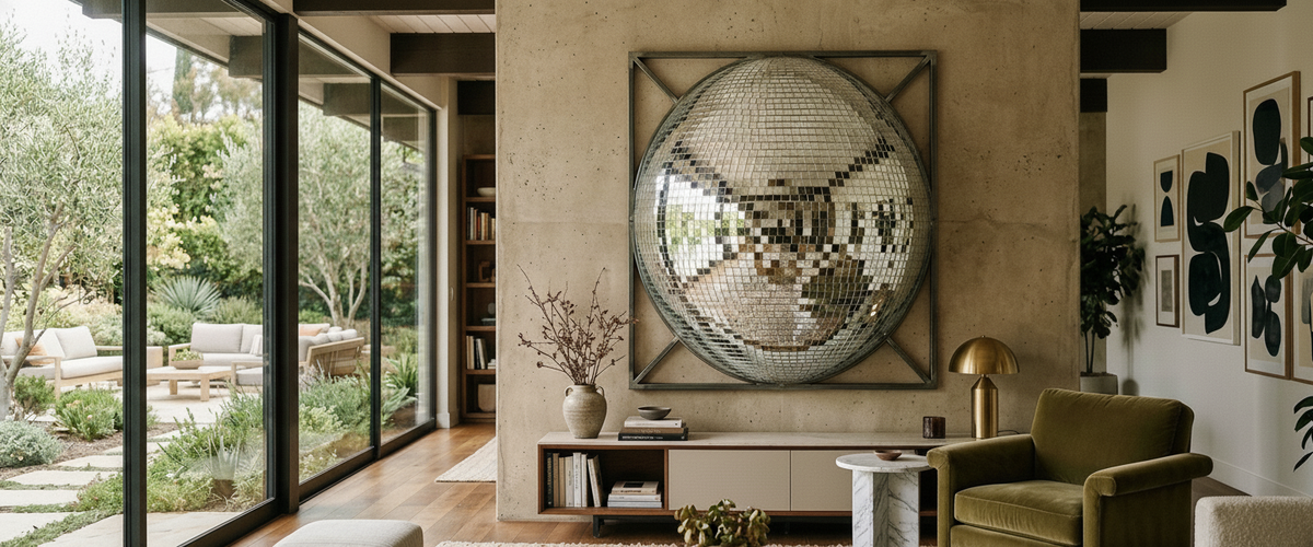 Disco Mirror Wall Art That Flatters a Room Instead of Blinding It - disco mirror wall art