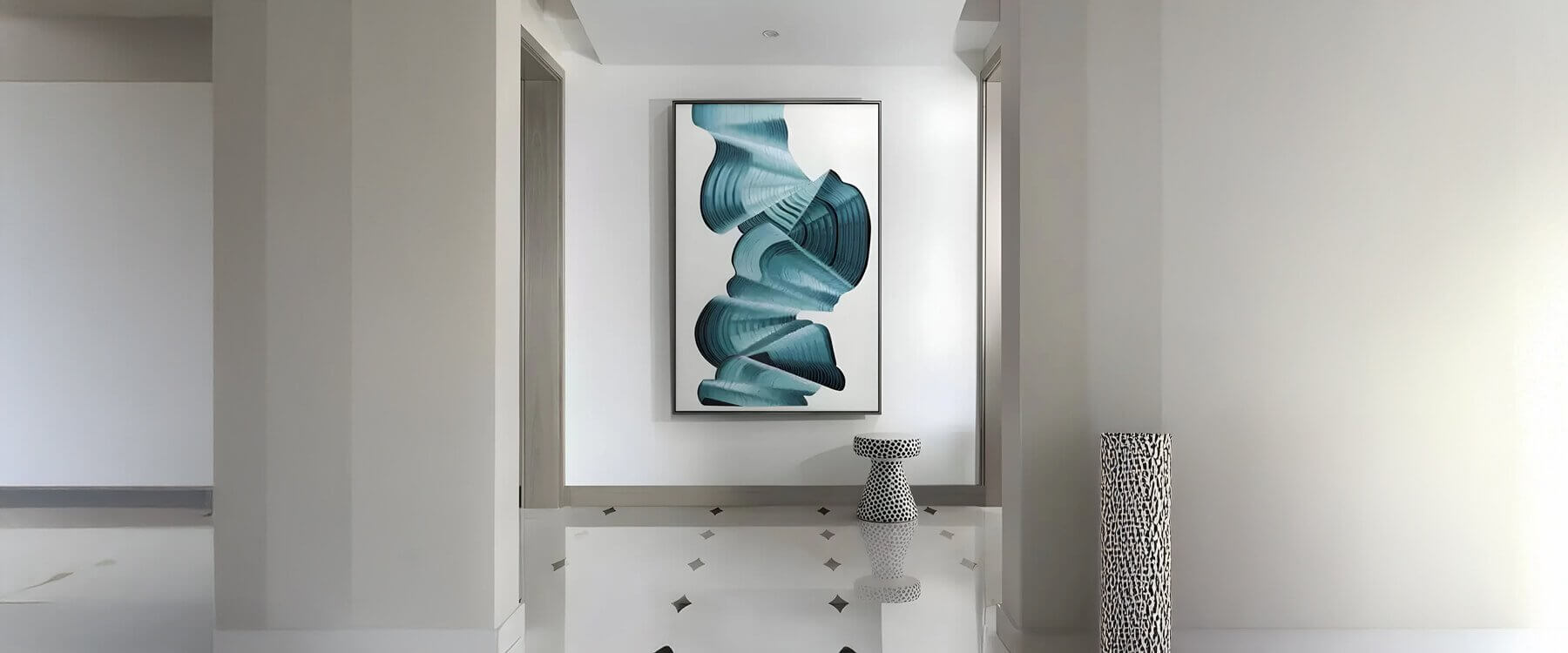 The Rise of Bold Hallway Art: Colors, Shapes, and Textures