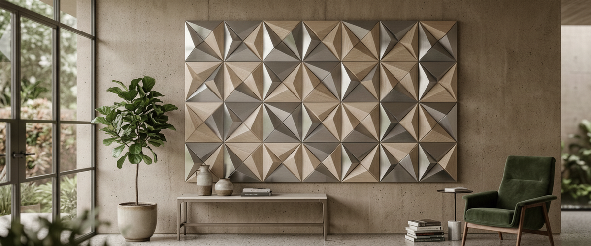 Geometric Wall Art Lives or Dies on Facet Depth - geometric wall art