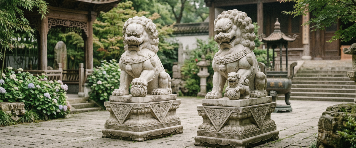 How to Spot a Badly Carved Chinese Foo Dog Statue Before It Ships - chinese foo dog statue