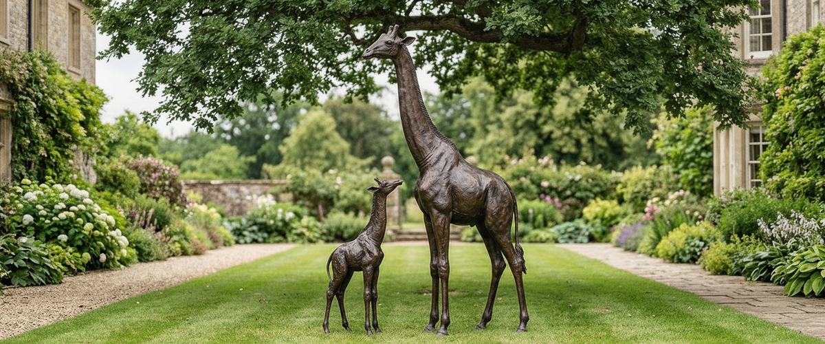 Large Giraffe Statue for the Garden: Scale It to the Trees, Not the Catalog - large giraffe statue garden