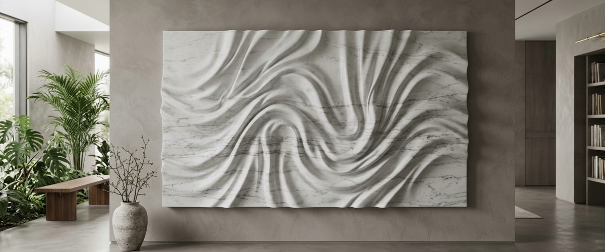 Marble Wall Art for the Home: The Wall Matters More Than the Stone - marble wall art home