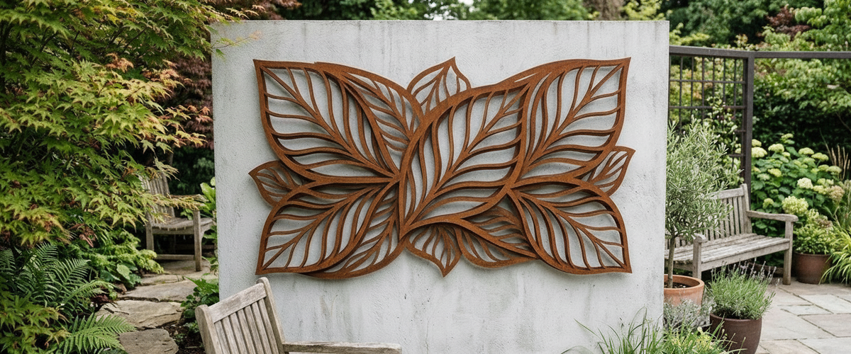 Outdoor Wall Art Decor Lives or Dies on the Wall Behind It - outdoor wall art decor