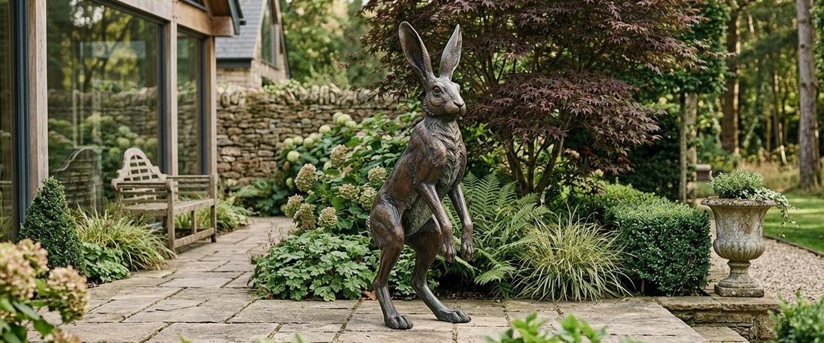 The Pose Decides Everything in a Large Rabbit Garden Statue - large rabbit garden statue