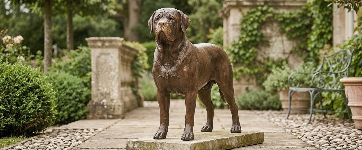 Where Should a Large Bronze Dog Sculpture Sit? - large bronze dog sculpture