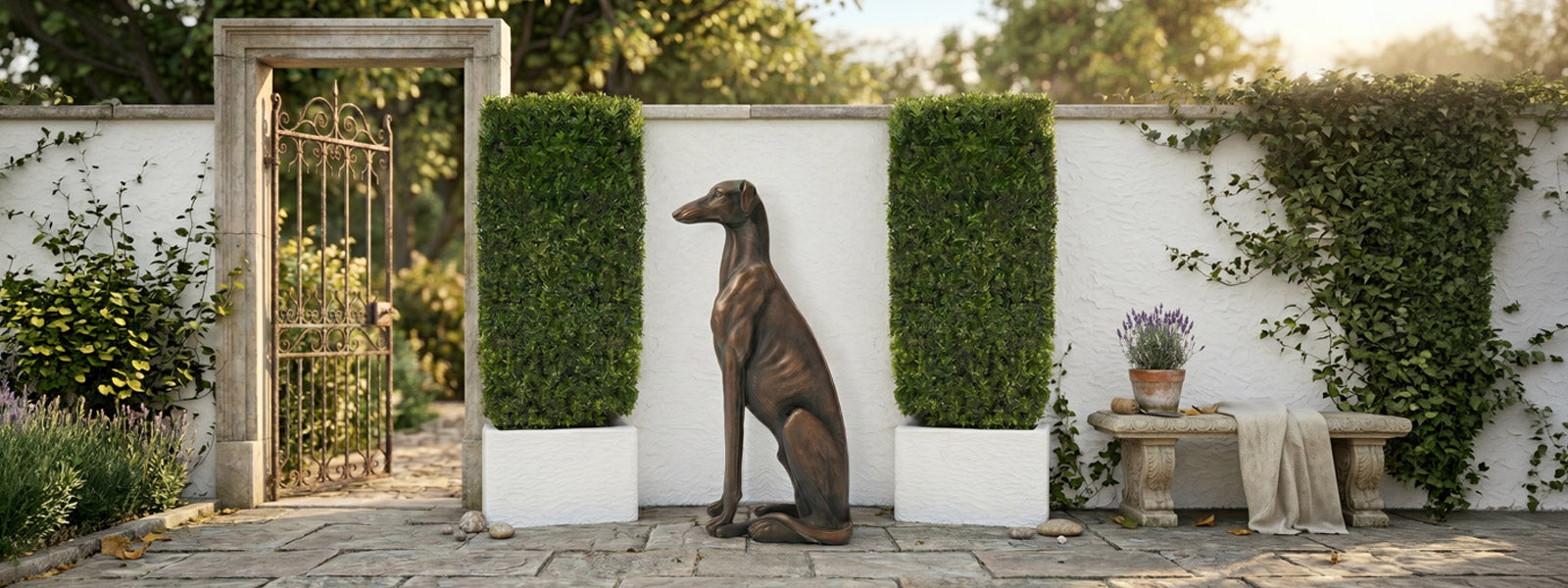 Bronze Dog Statues
