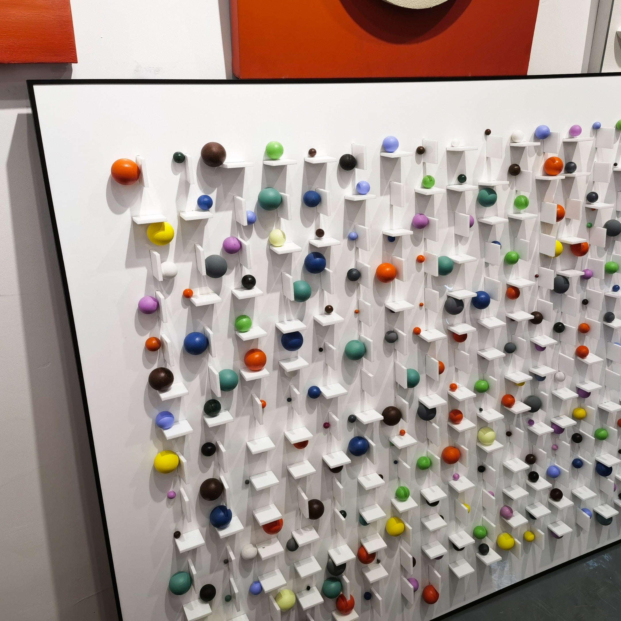 Aeris Multi-Coloured Wooden Sphere 3D Wall Art