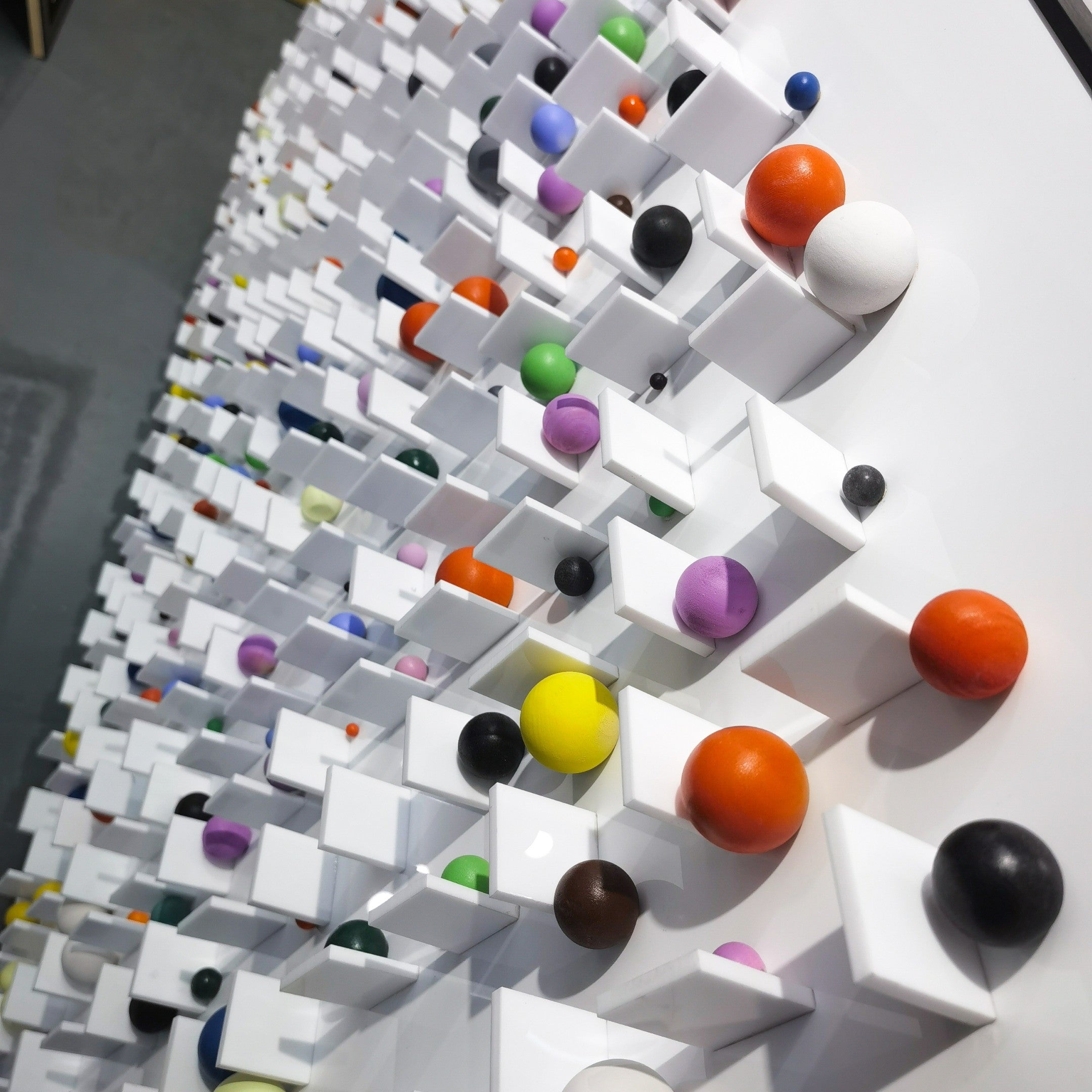 Aeris Multi-Coloured Wooden Sphere 3D Wall Art