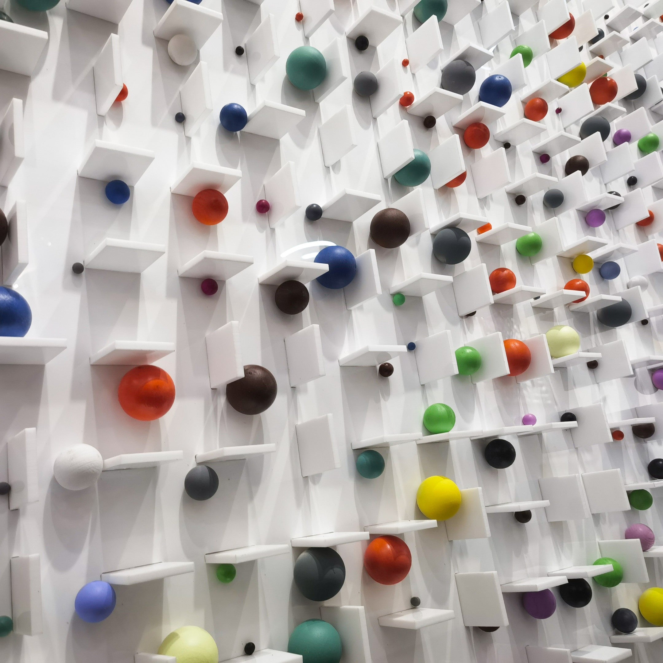 Aeris Multi-Coloured Wooden Sphere 3D Wall Art