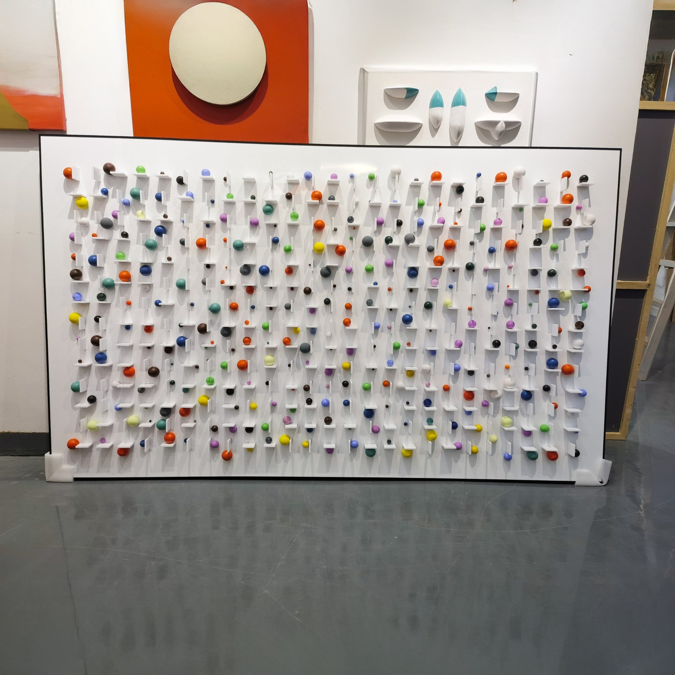 Aeris Multi-Coloured Wooden Sphere 3D Wall Art