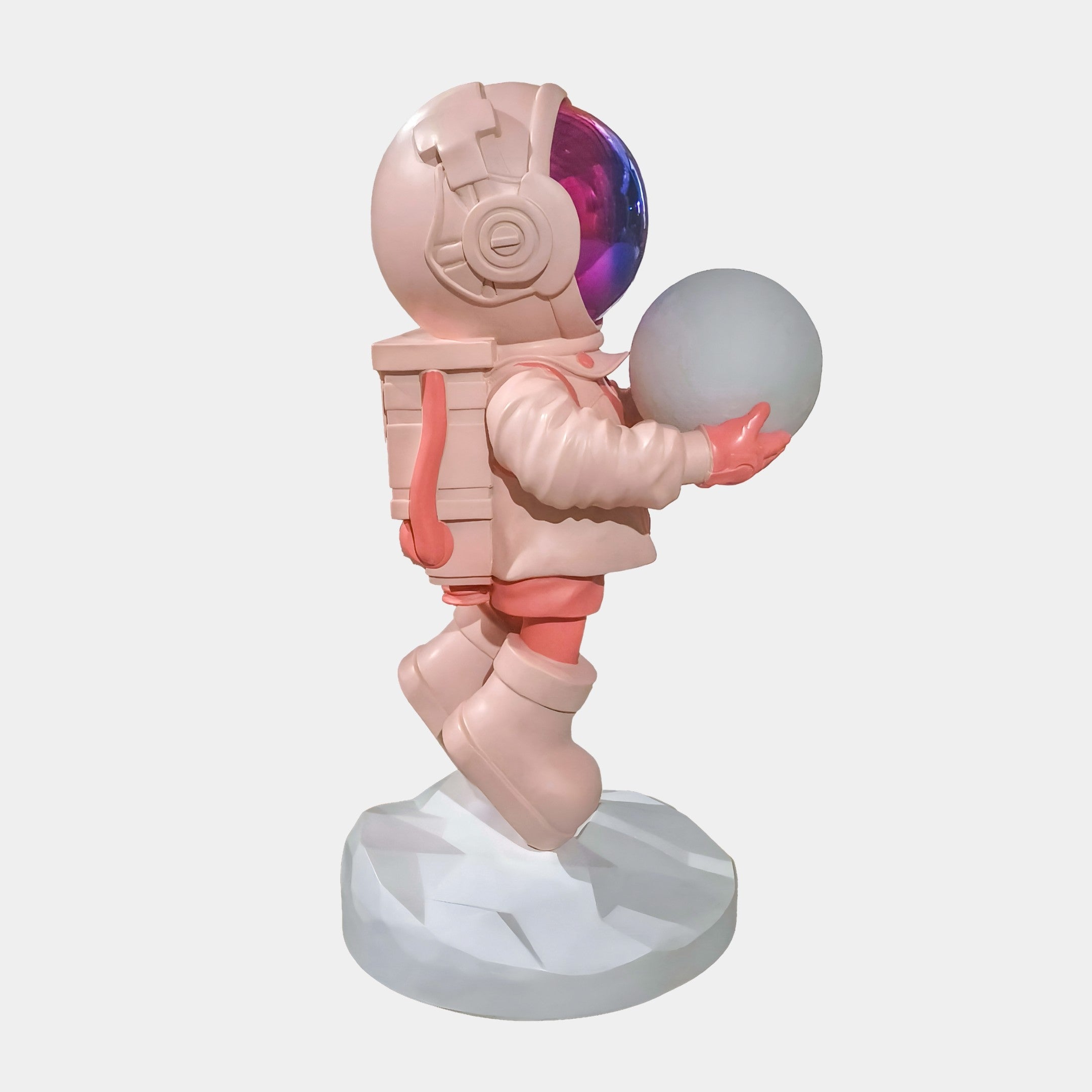 Stellar Pink Astronaut Glow Hover Sculpture - 60cm