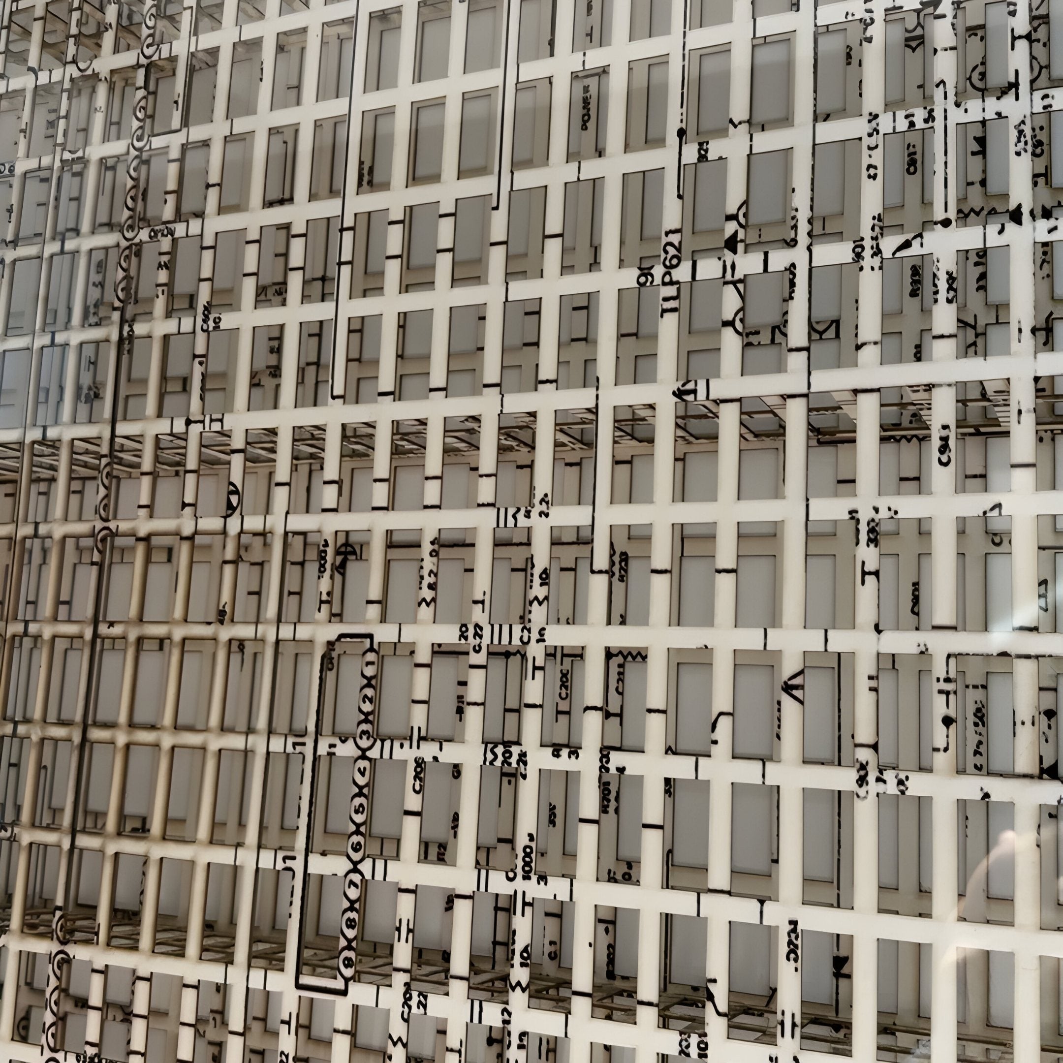 Artisana Natural Brown & Beige Grid 3D Paper Wall Art