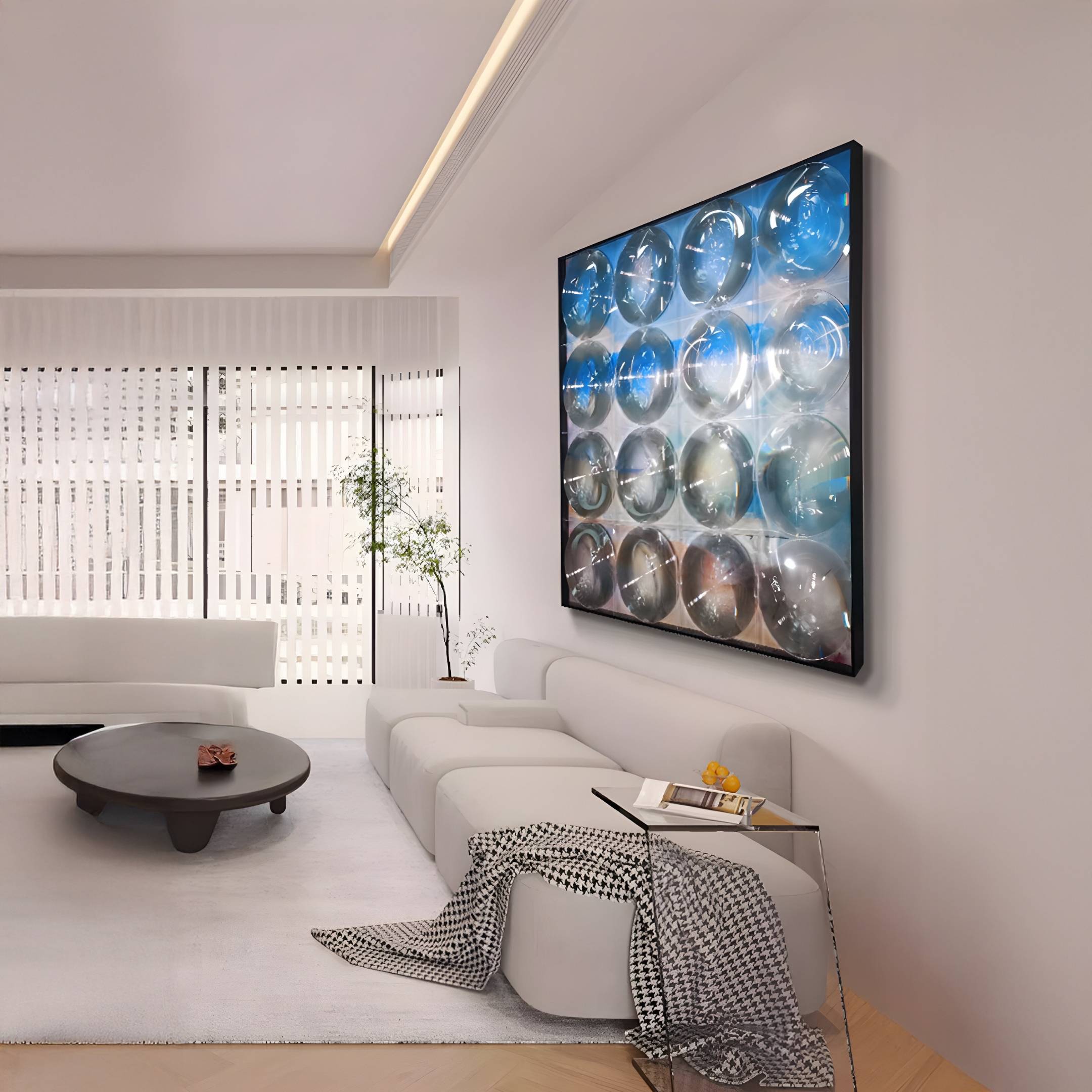 Seavista Cloudline Blue Horizon Acrylic Dome 3D Wall Art