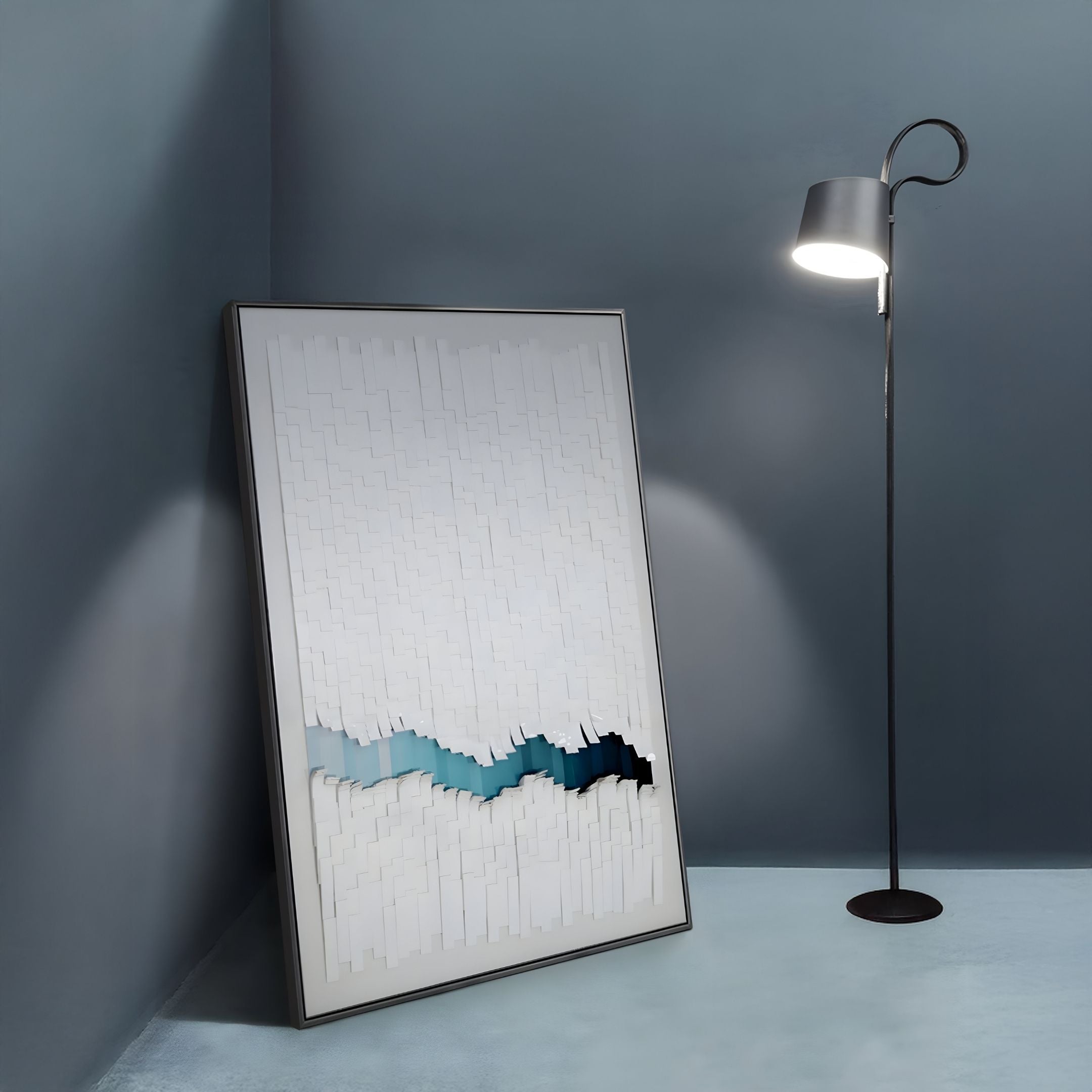Tressala Aqua Fade Layered Acrylic 3D Wall Art