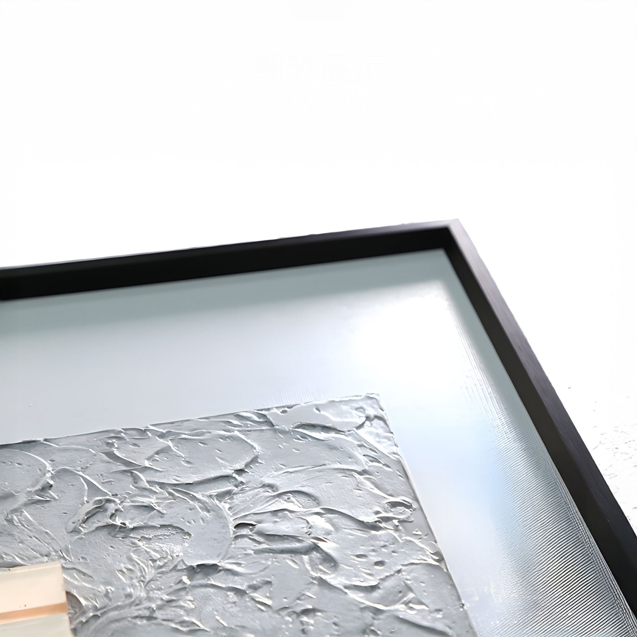 Terracube III Hand-Painted Framed Acrylic 3D Wall Art