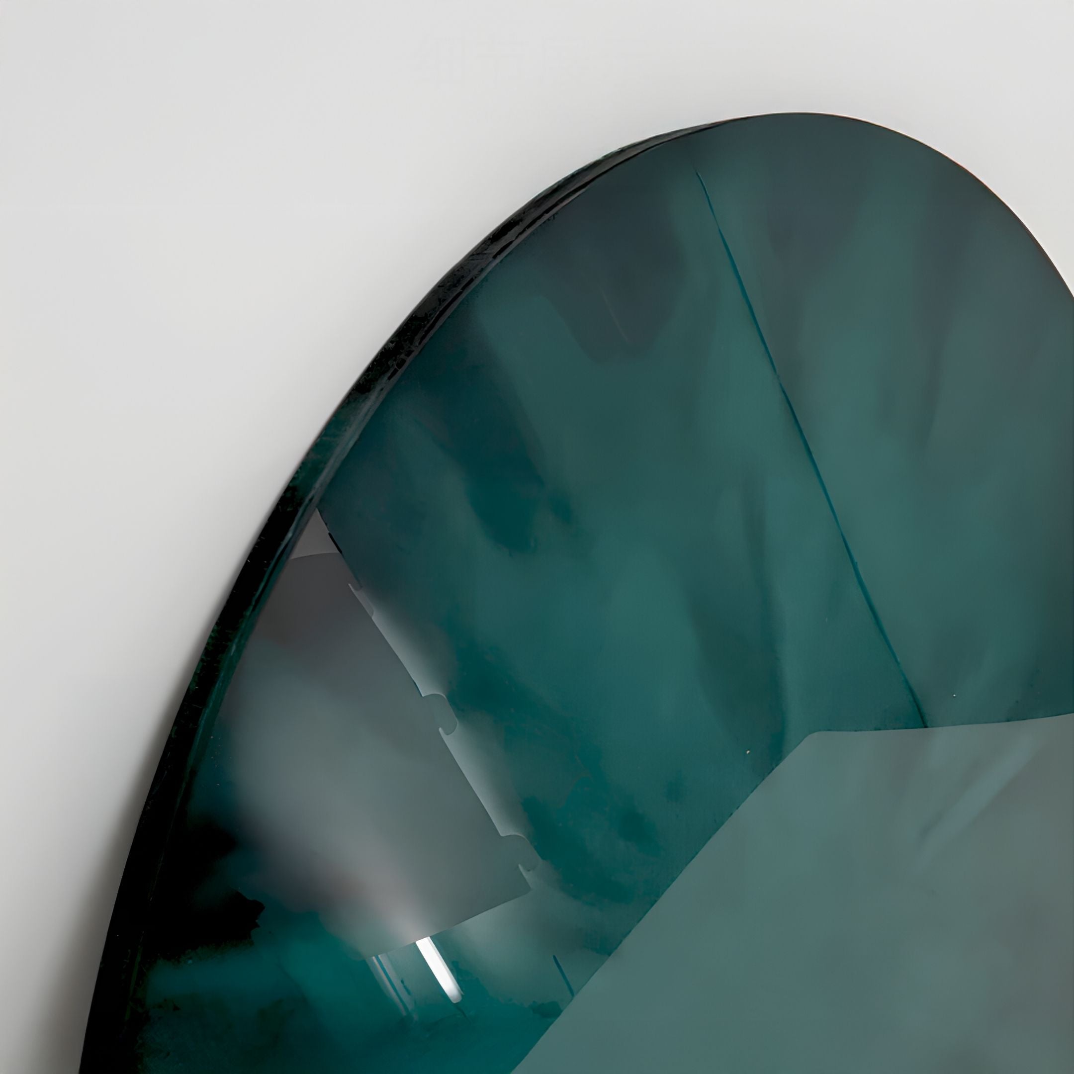 Solara Deep Teal White Disc & Metal Ring 3D Wall Art
