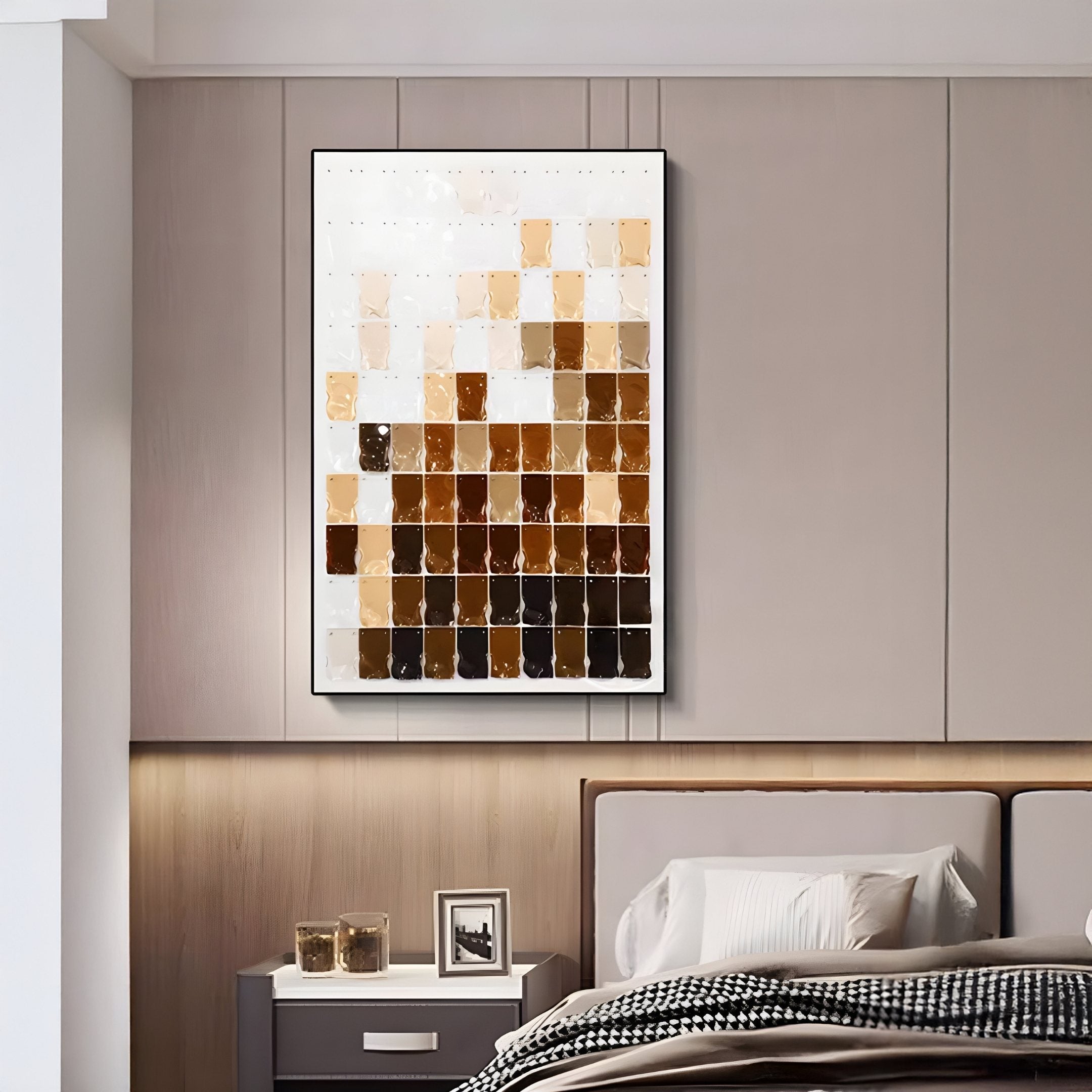 Tessela Amber Roast Mosaic Acrylic 3D Wall Art