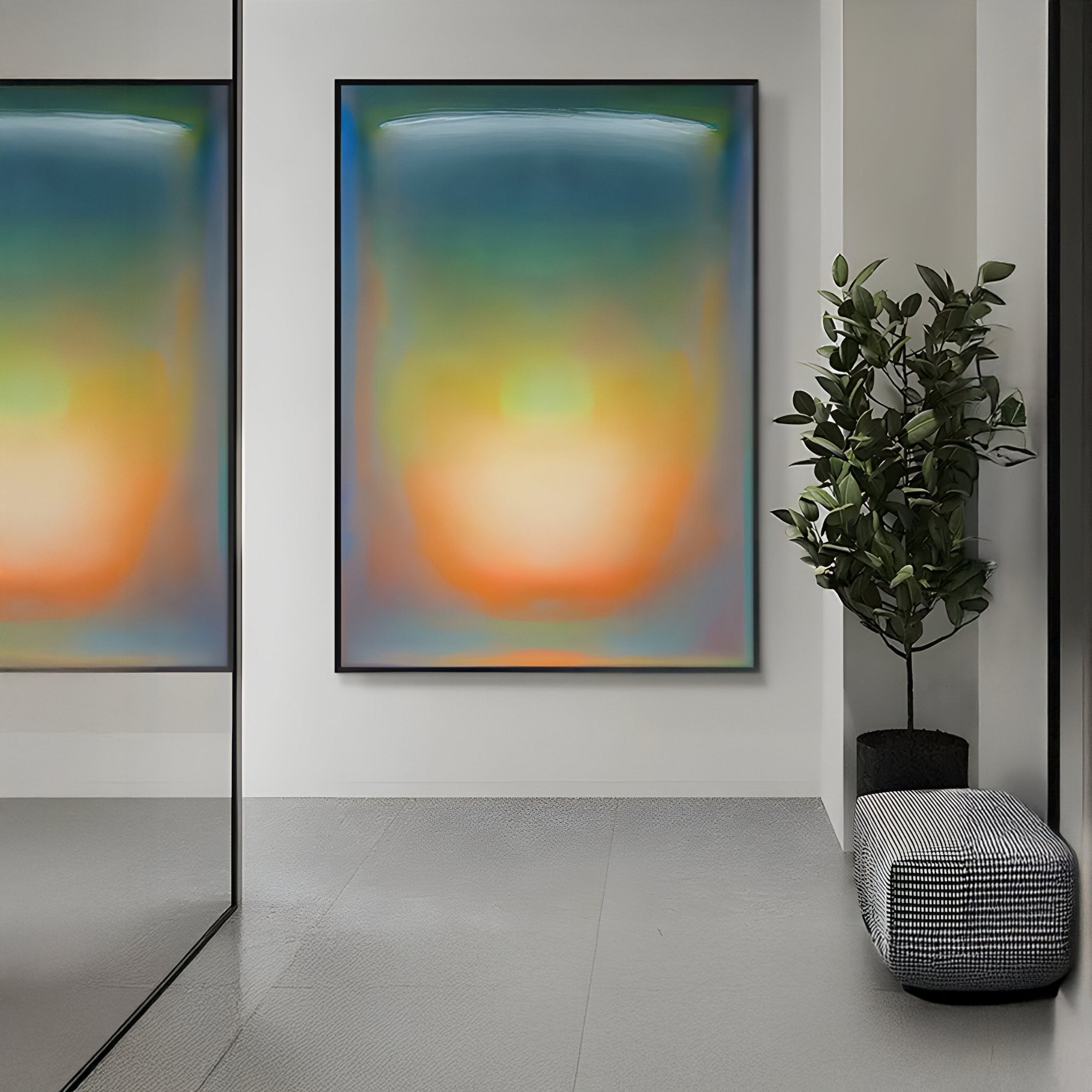 Lumin Ambient Glow Illusion Crystal Porcelain Wall Art