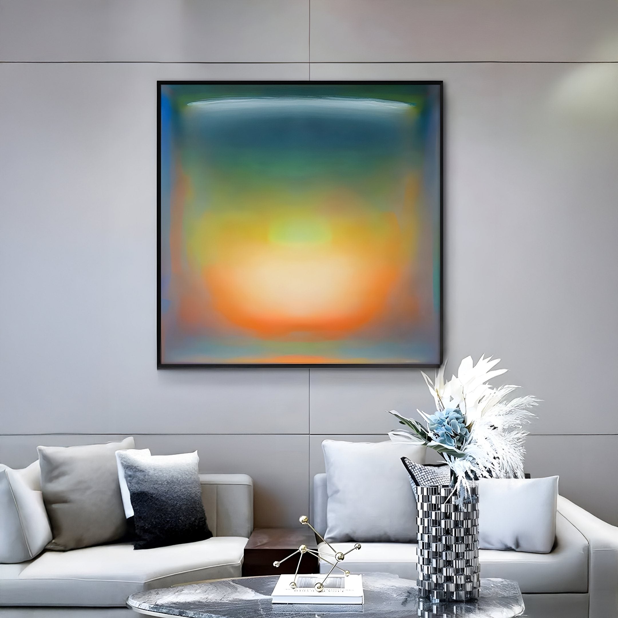 Lumin Ambient Glow Illusion Crystal Porcelain Wall Art