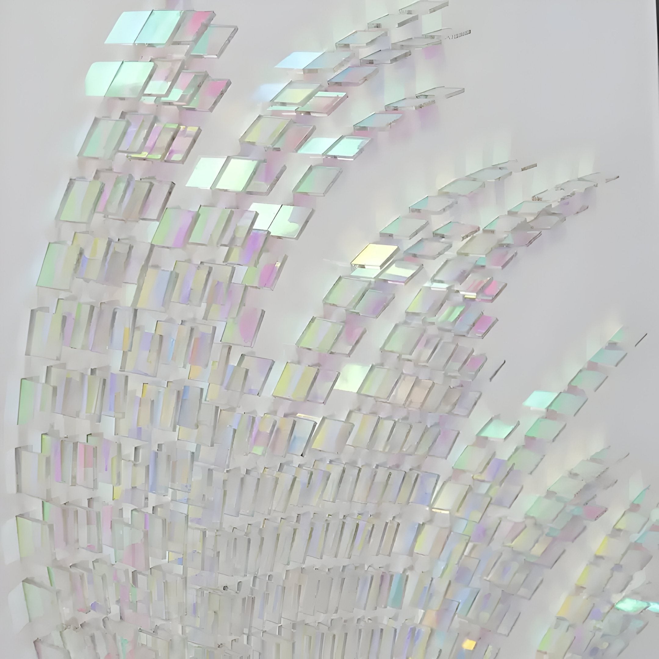 Lustra Iridescent Feather Motion Acrylic 3D Wall Art