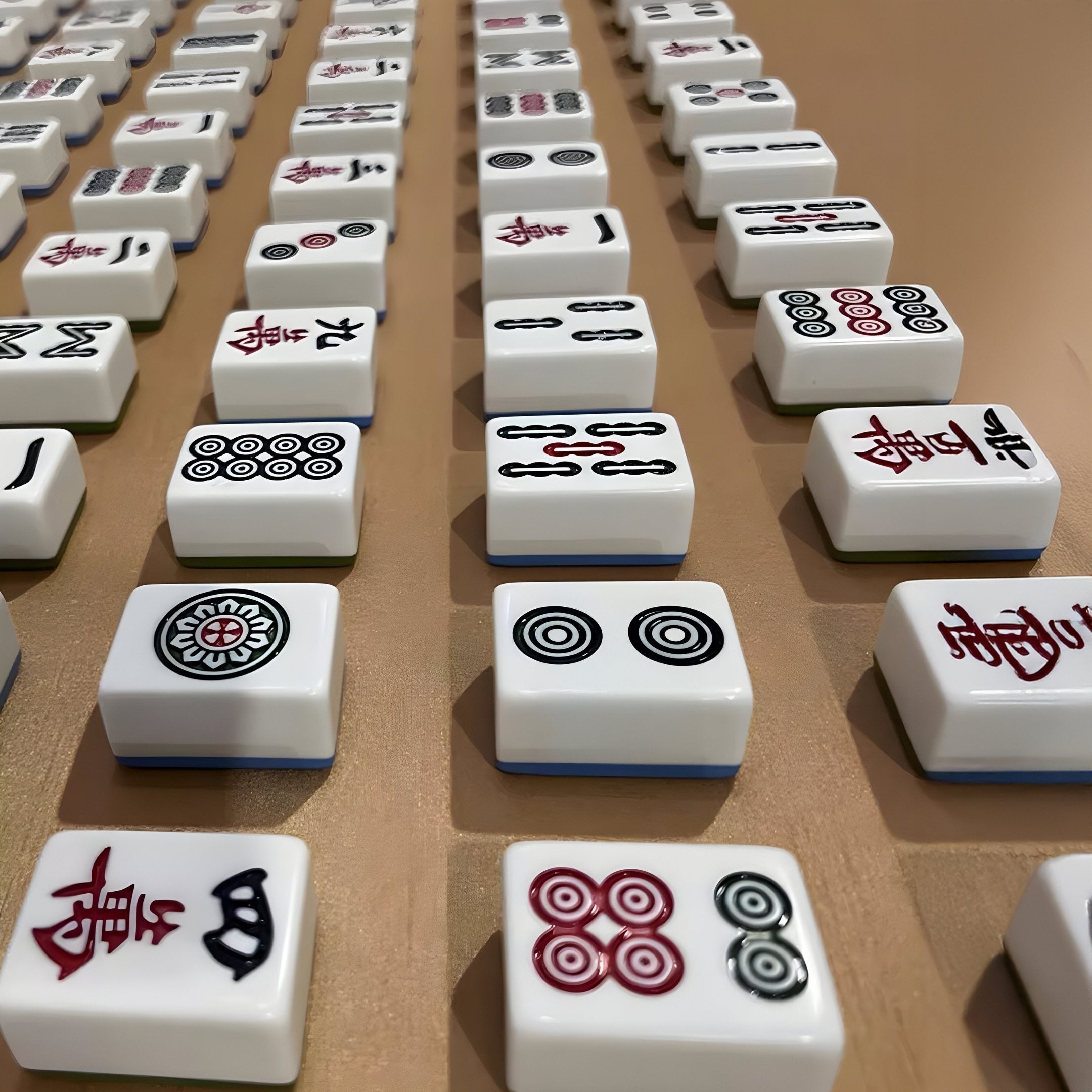 Echoes Mahjong Bamboo & Acrylic 3D Wall Art