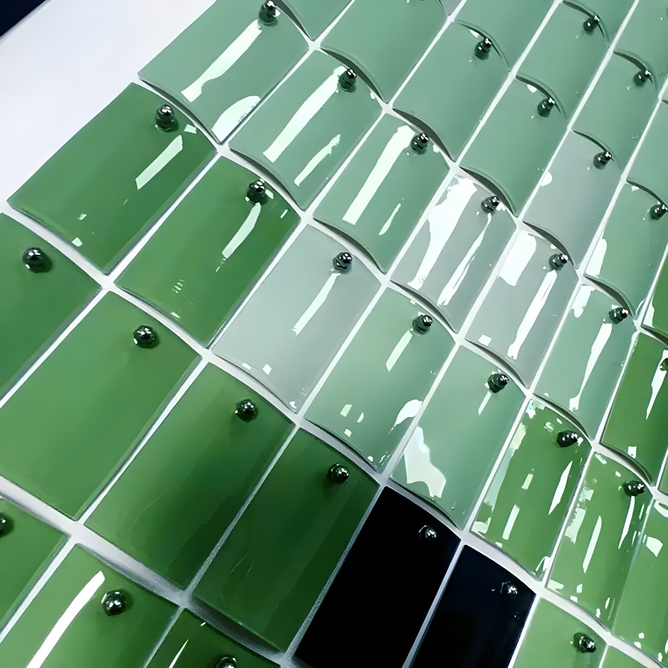 Prism Emerald Fade Rectangular Acrylic 3D Wall Art