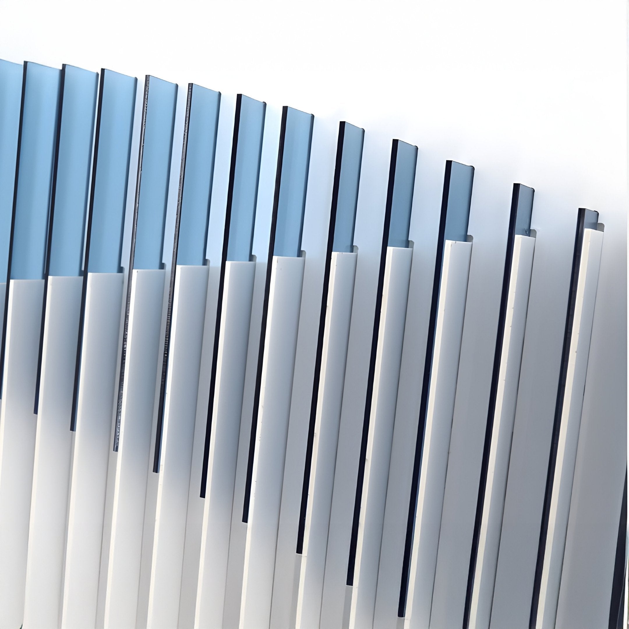 Harmoni Blue Gradient Wave Acrylic 3D Wall Art