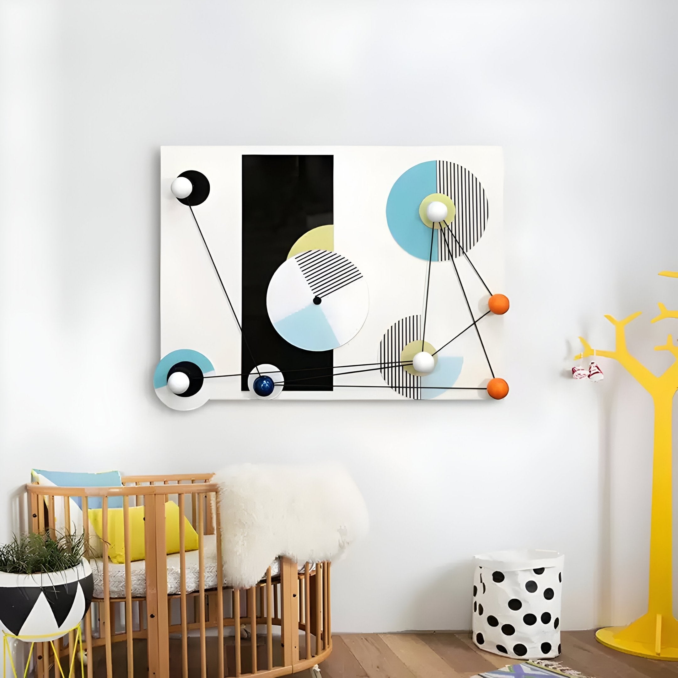 Orbit Multicolor Geometric Acrylic 3D Wall Art