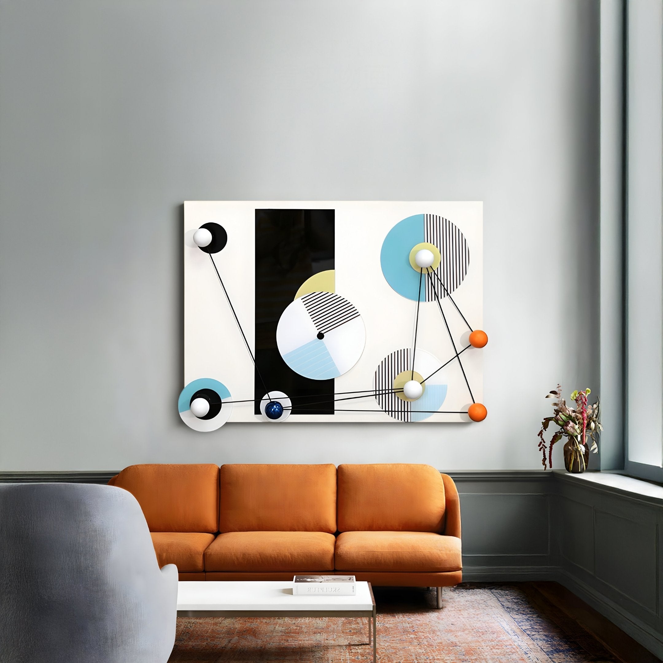 Orbit Multicolor Geometric Acrylic 3D Wall Art