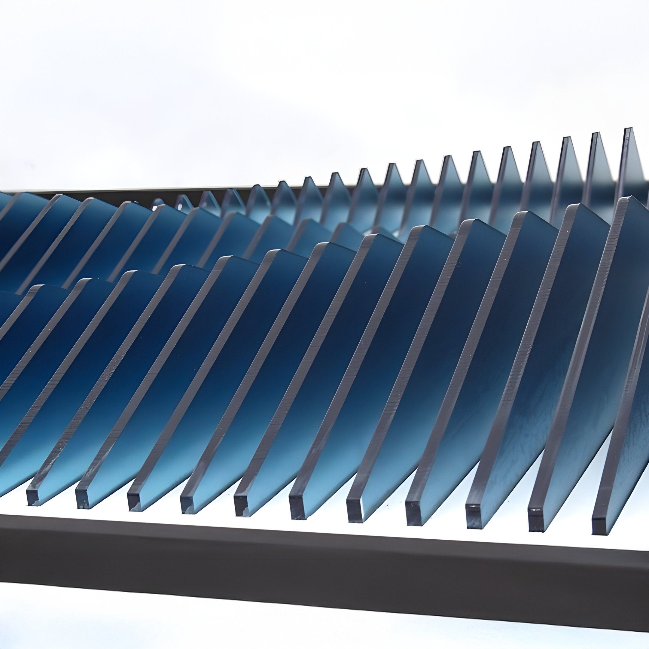 Kinetix Deep Indigo & White Optical Acrylic 3D Wall Art