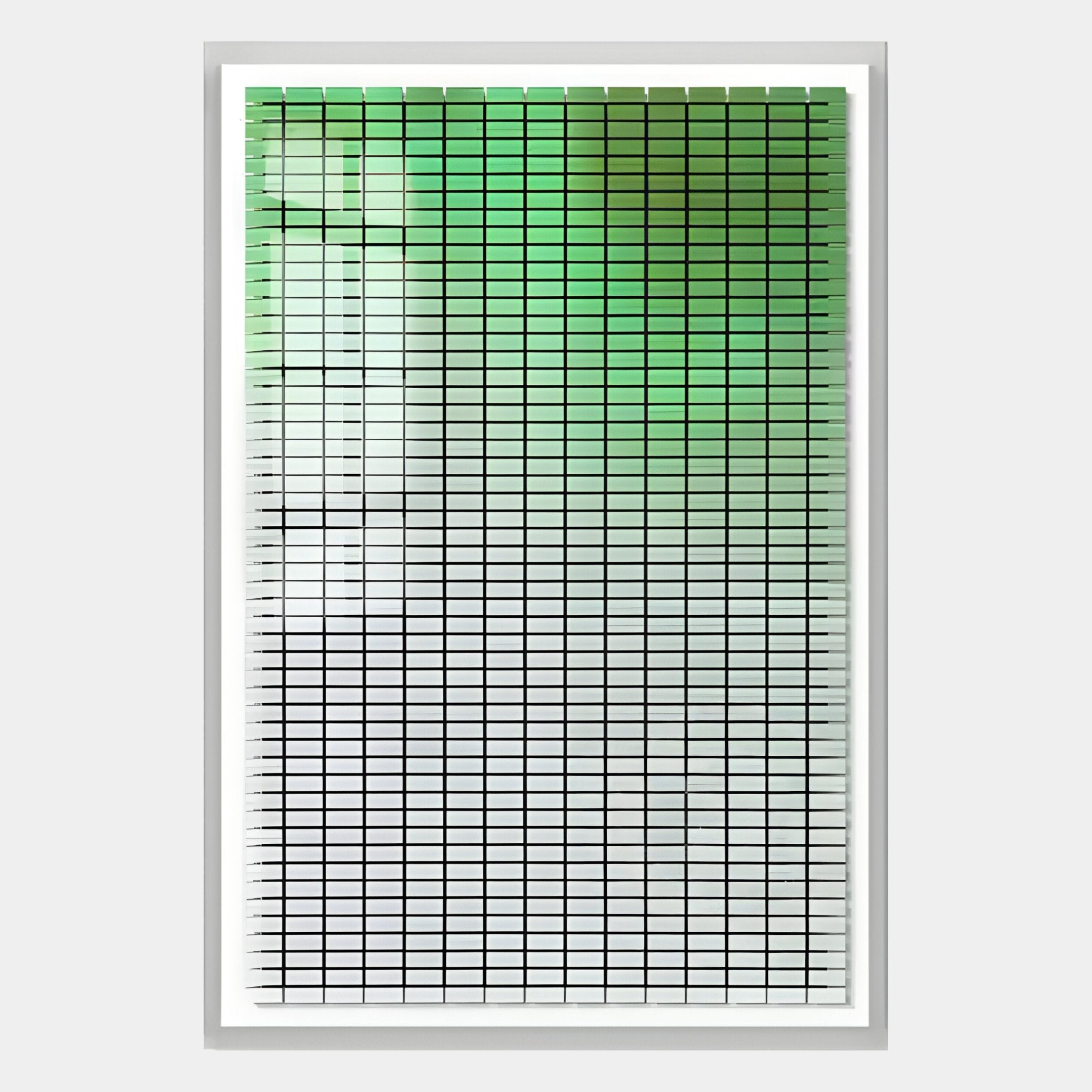 Flux Emerald Green Gradient Illusion Acrylic 3D Wall Art