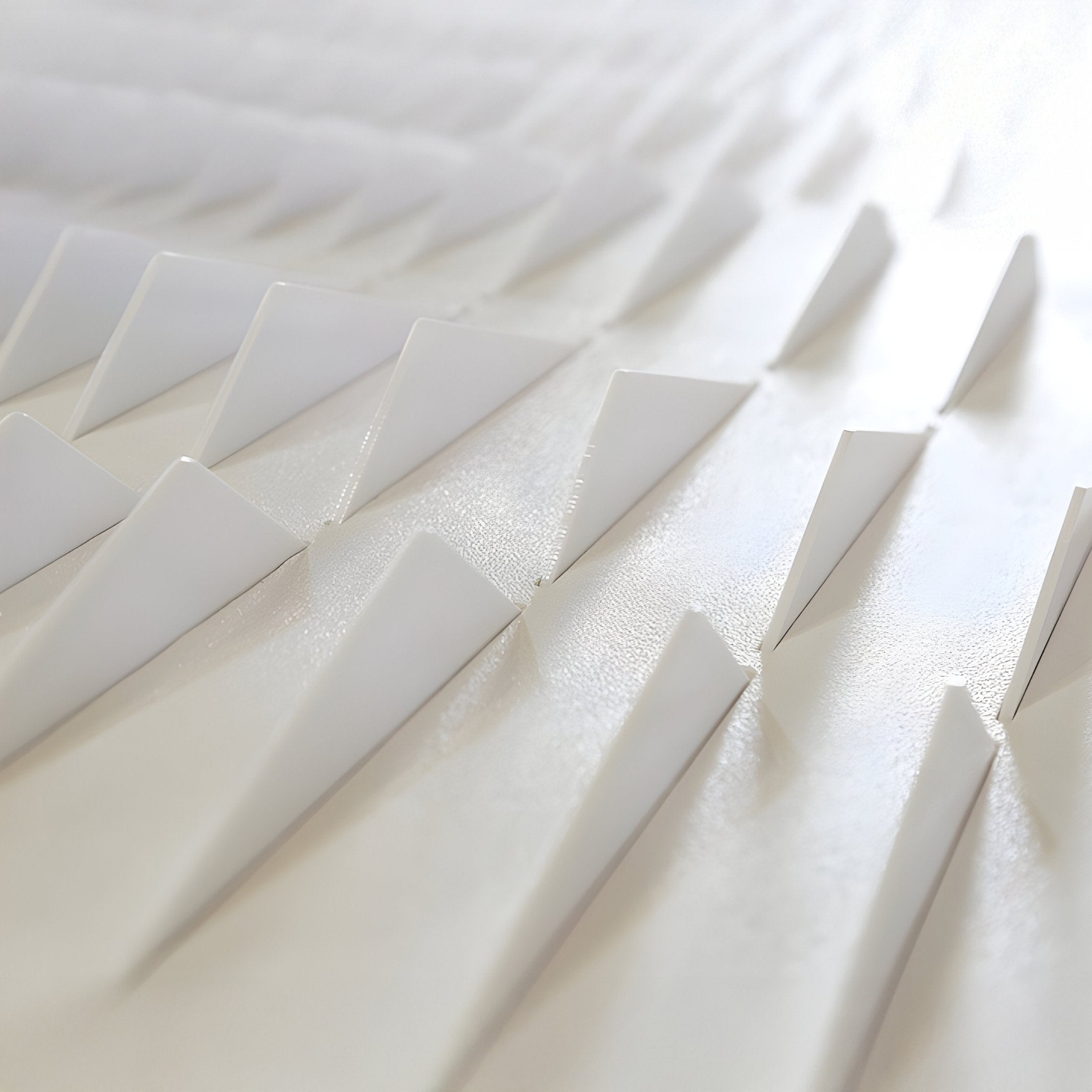 Gradient Cobalt Blue & White Stripe Fold Acrylic 3D Wall Art