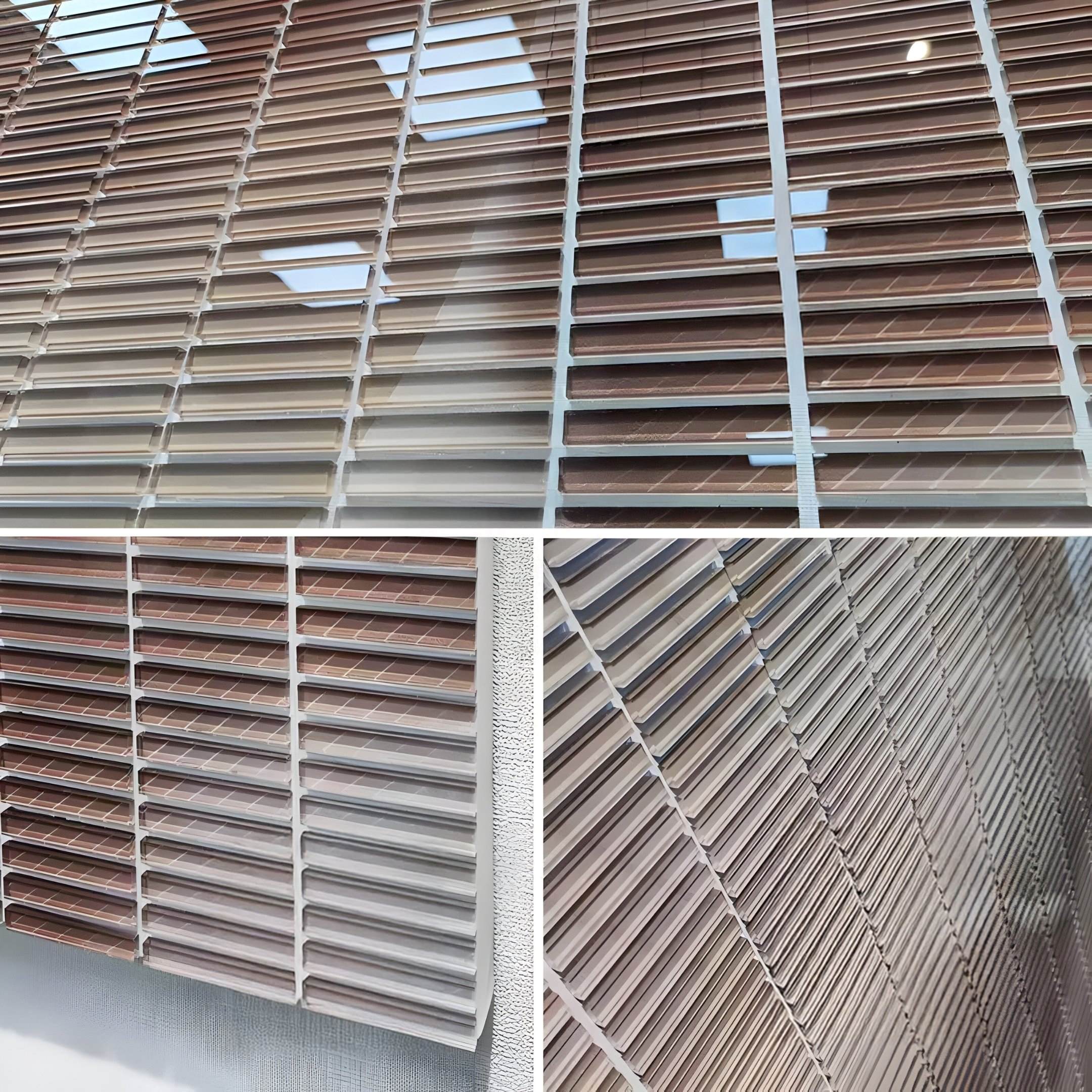 Lattice Mocha Fade Acrylic 3D Wall Art