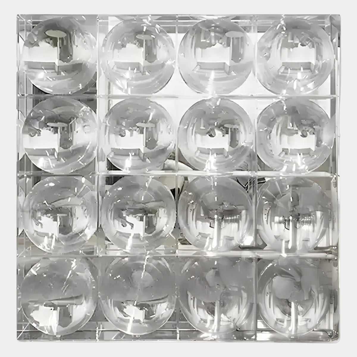 Haloid II Bubble Grid Acrylic 3D Wall Art | Giant Sculptures