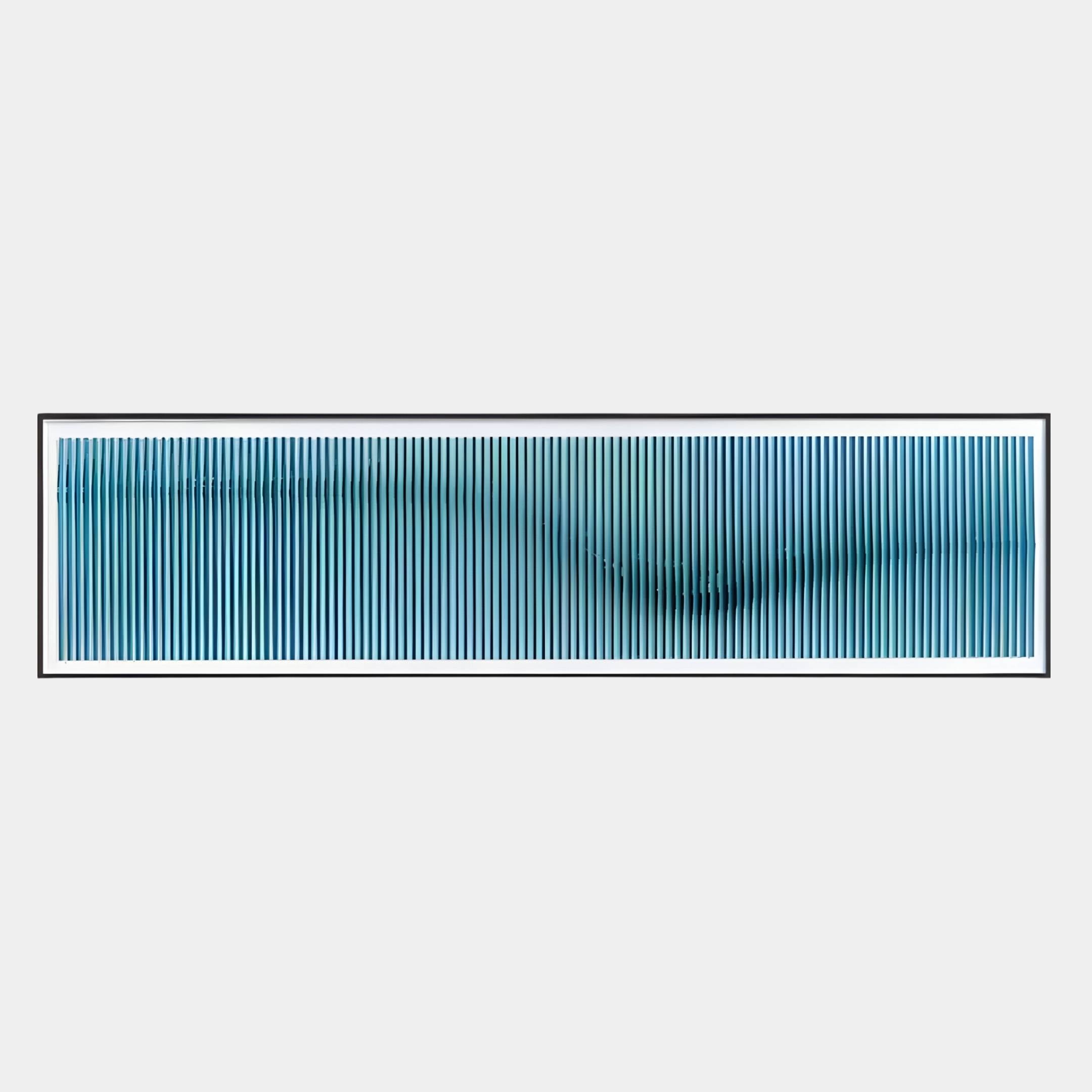 Flutine Aqua Wave Gradient Acrylic 3D Wall Art