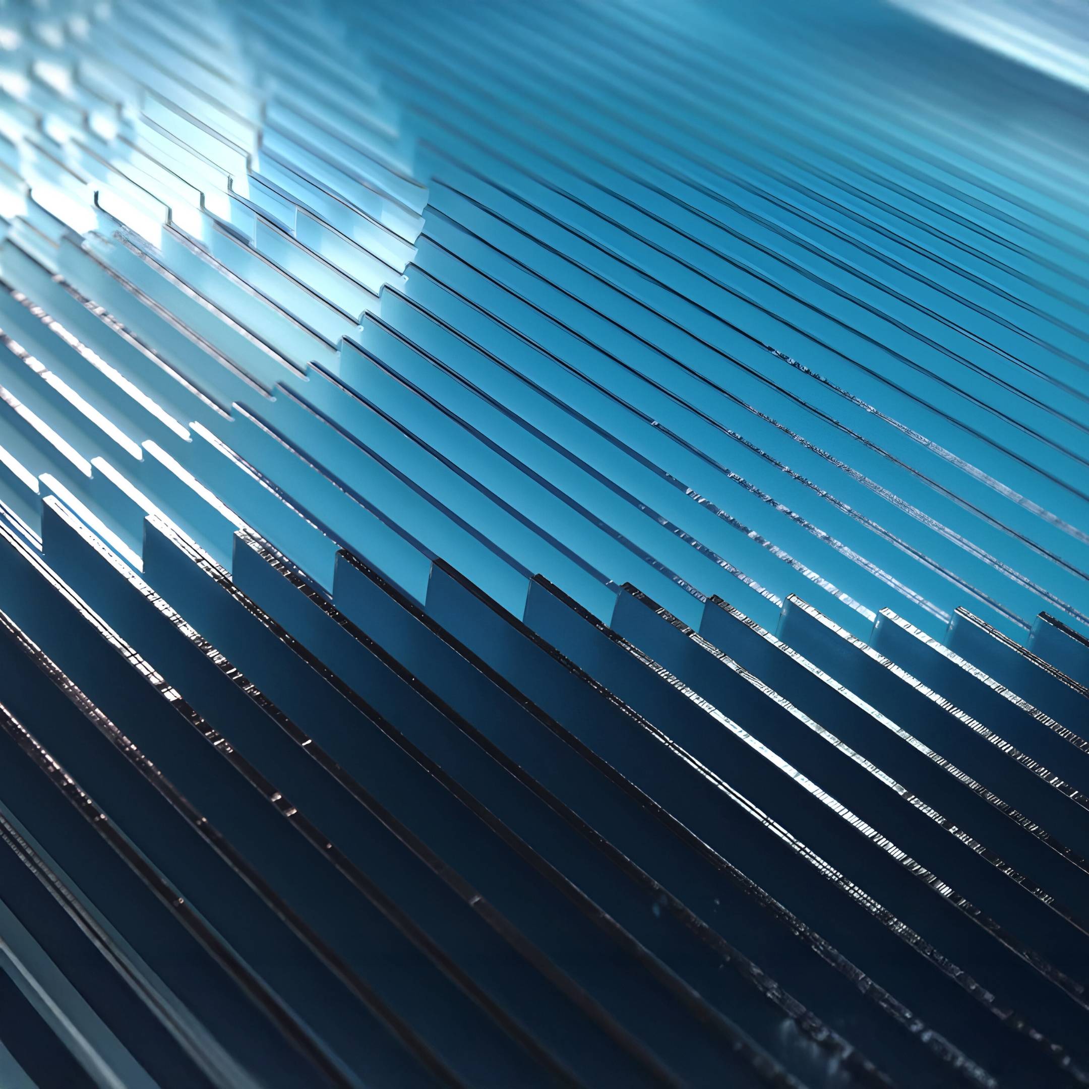 Cyclastra Blue Optical Spiral Acrylic 3D Wall Art