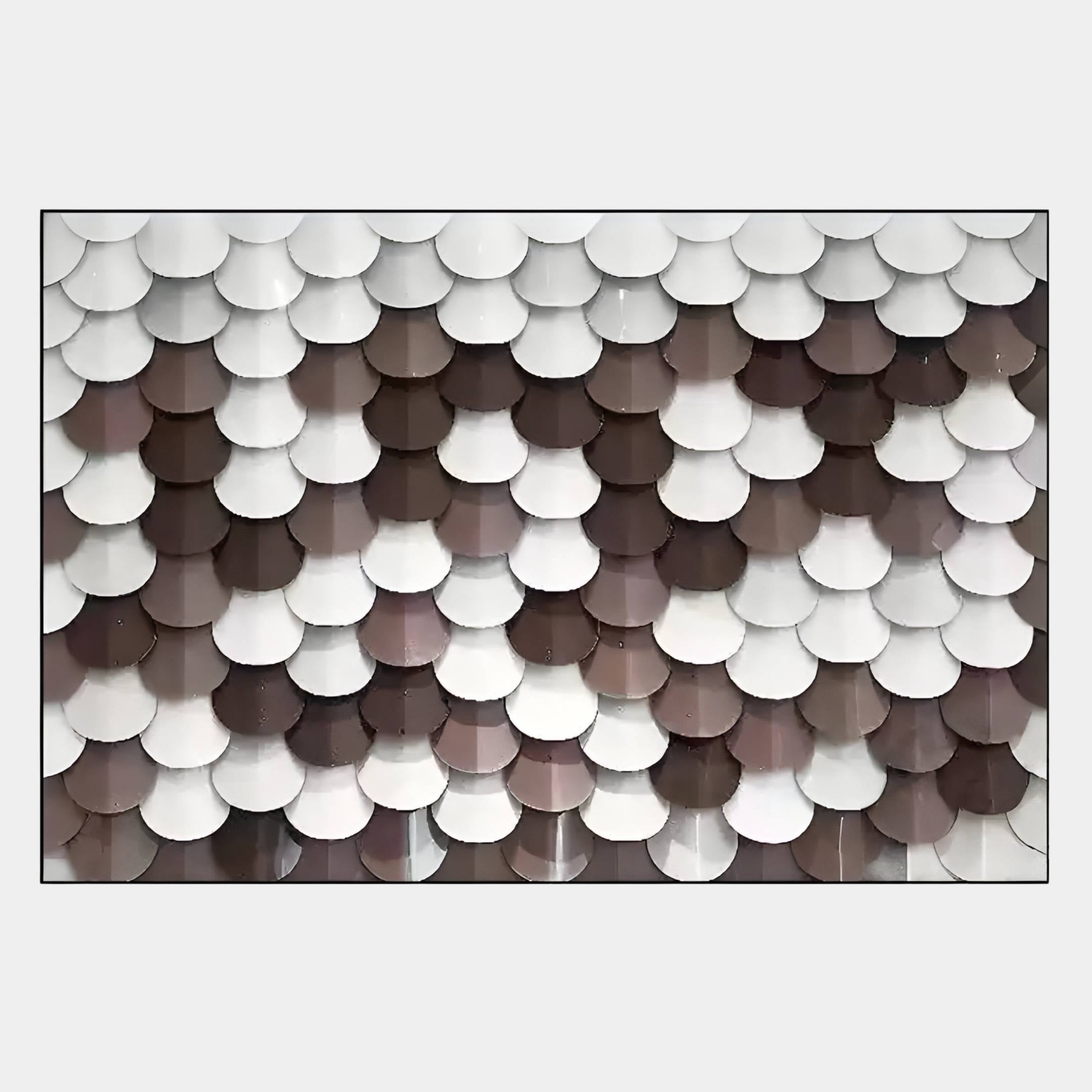Scalara Brown & White Acrylic 3D Wall Art