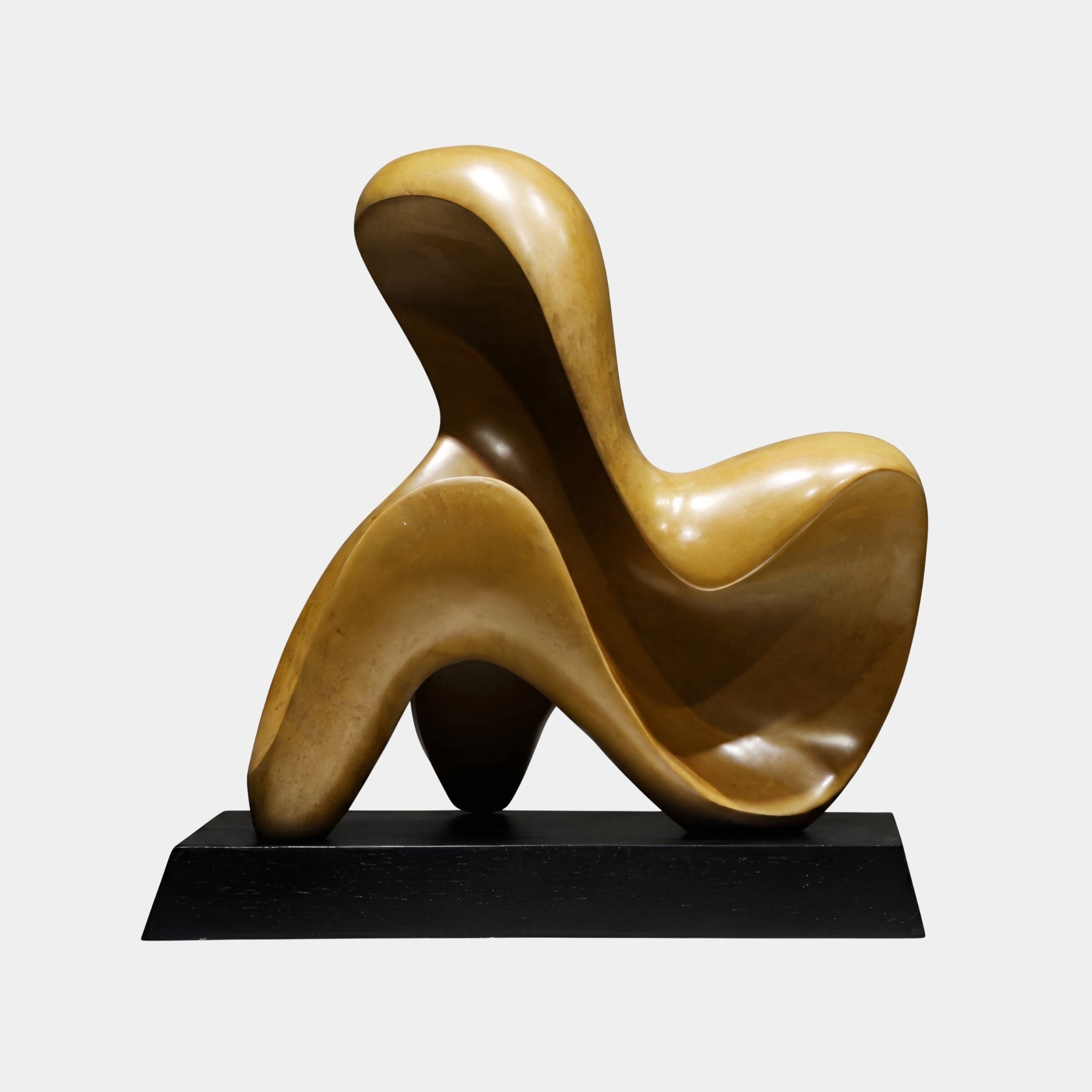 Aureate Crest Gold Abstract Sculpture - 50cm