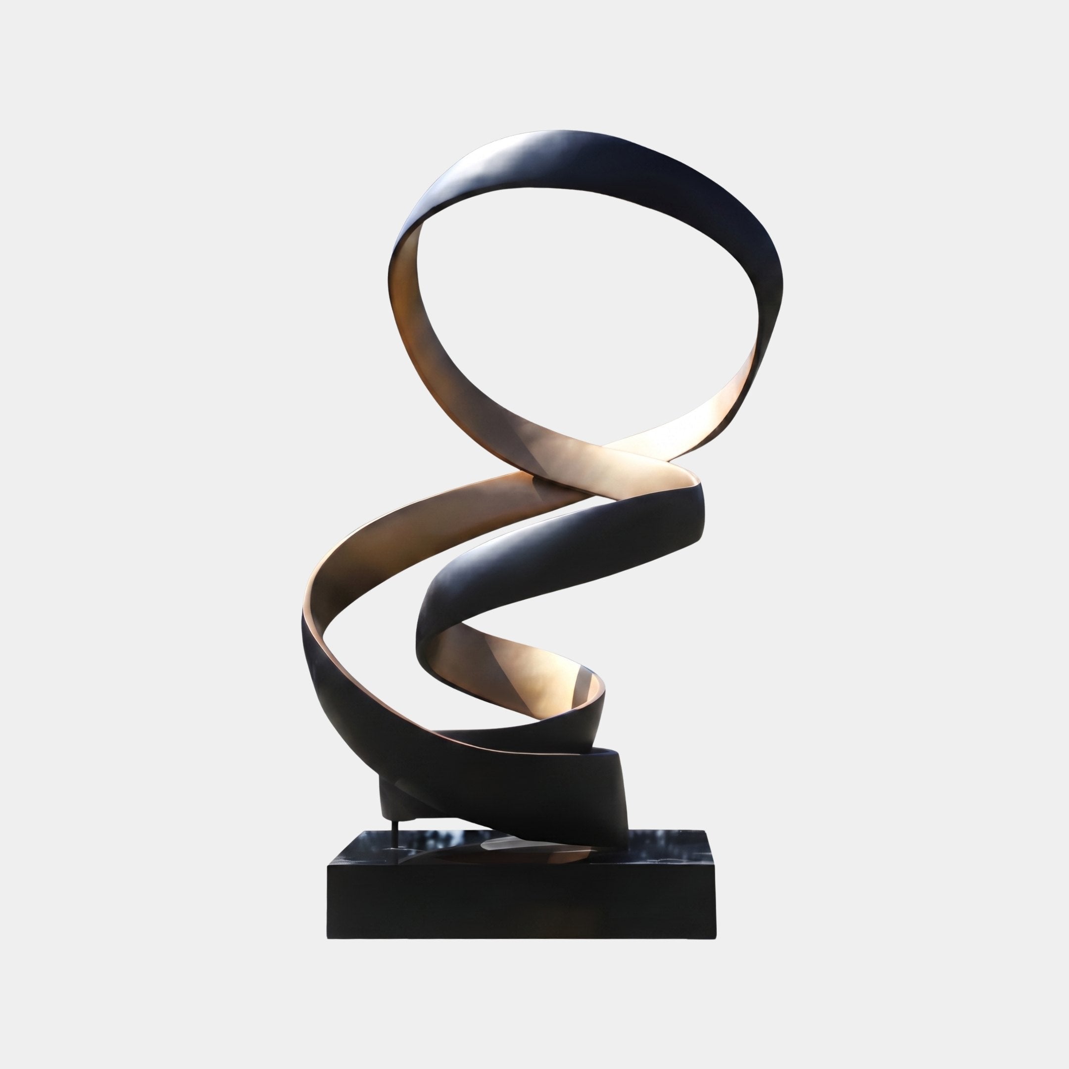 Grand Helix Bronze Abstract Sculpture - 171cm
