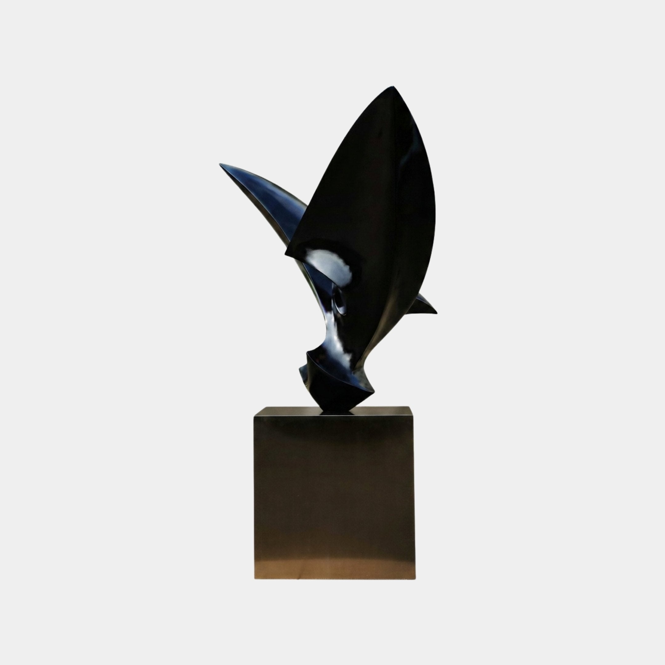 Aerie Black & Gold Abstract Sculpture - 210cm