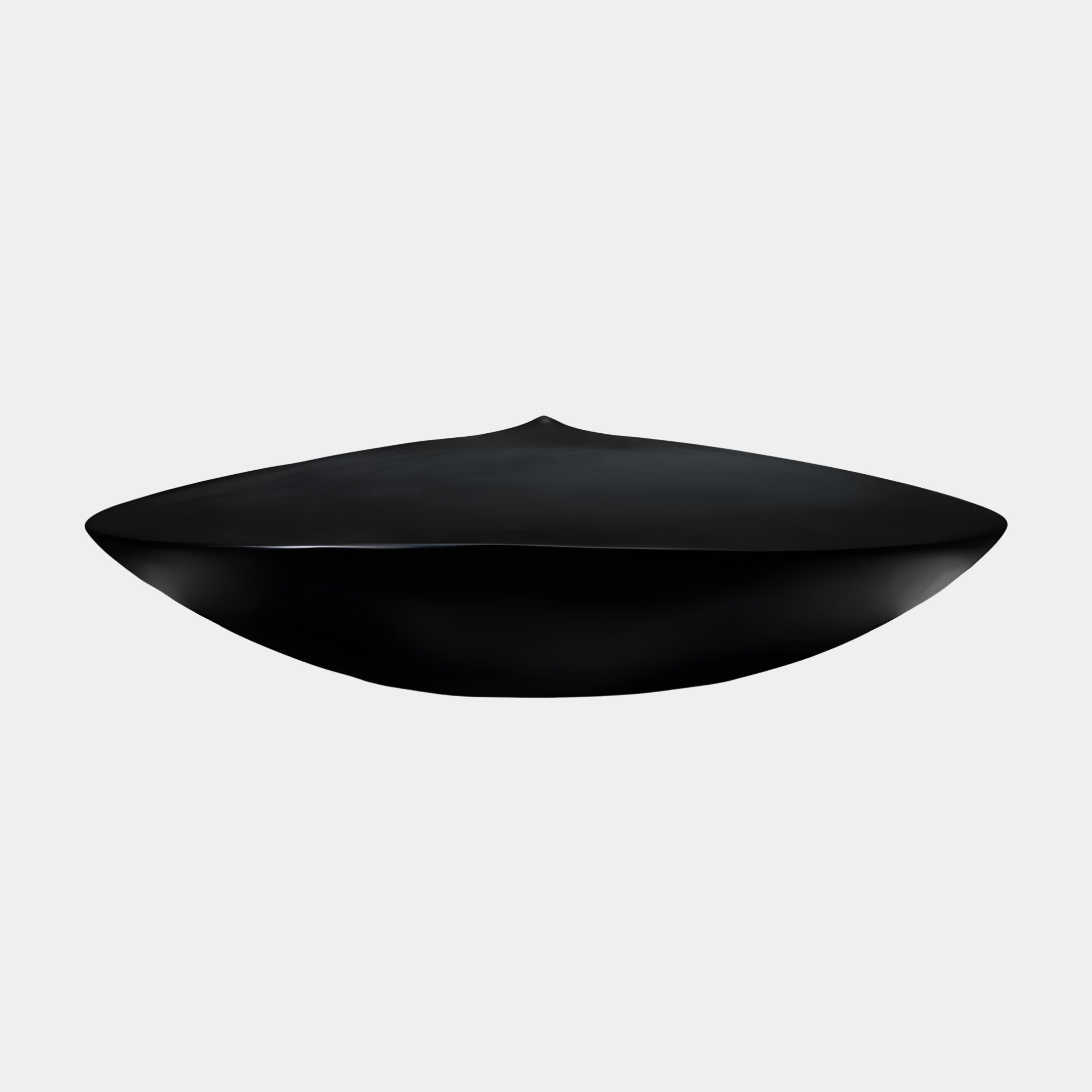 Broad Tide Black Bowl Sculpture - 124cm