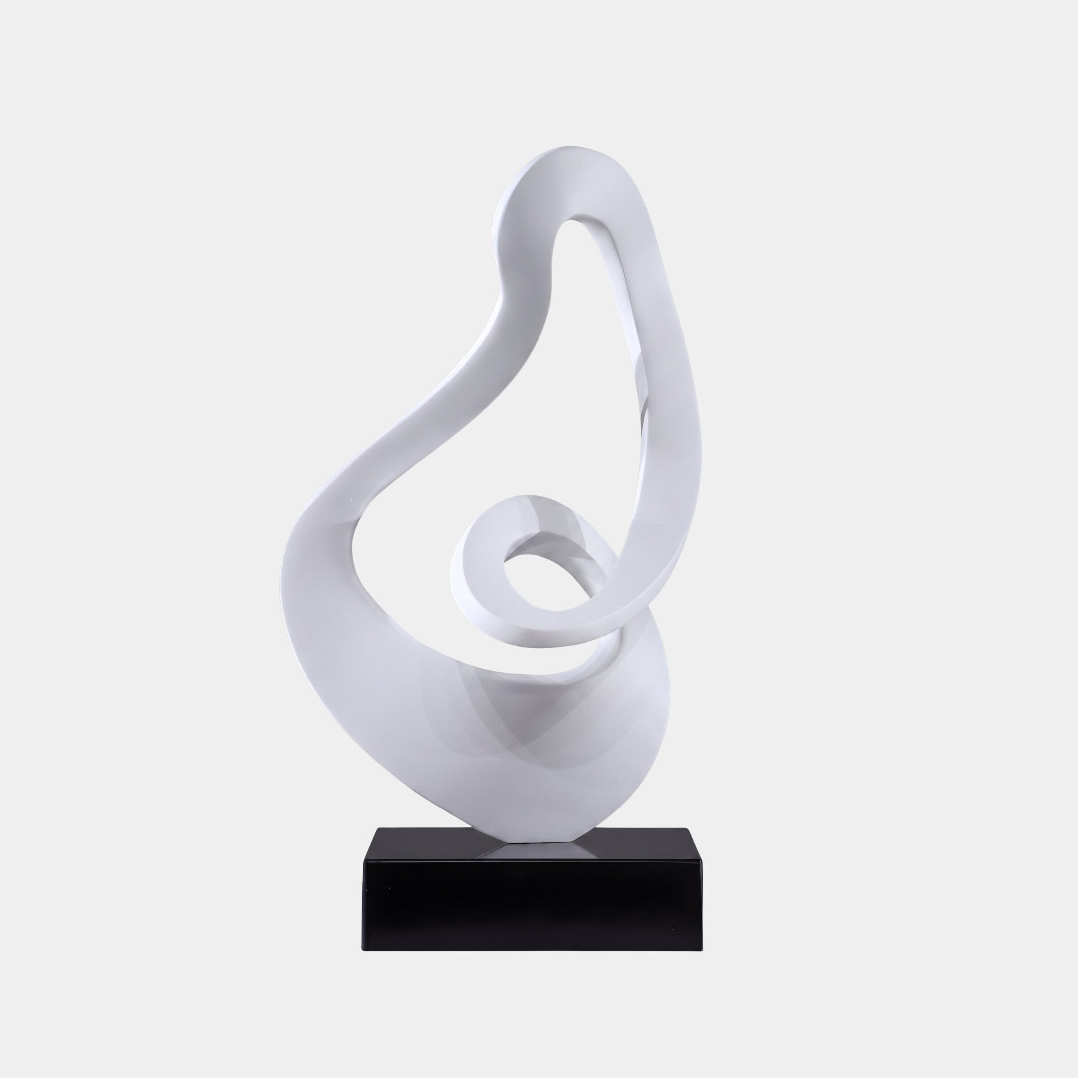 Calloway White Abstract Sculpture - 51cm